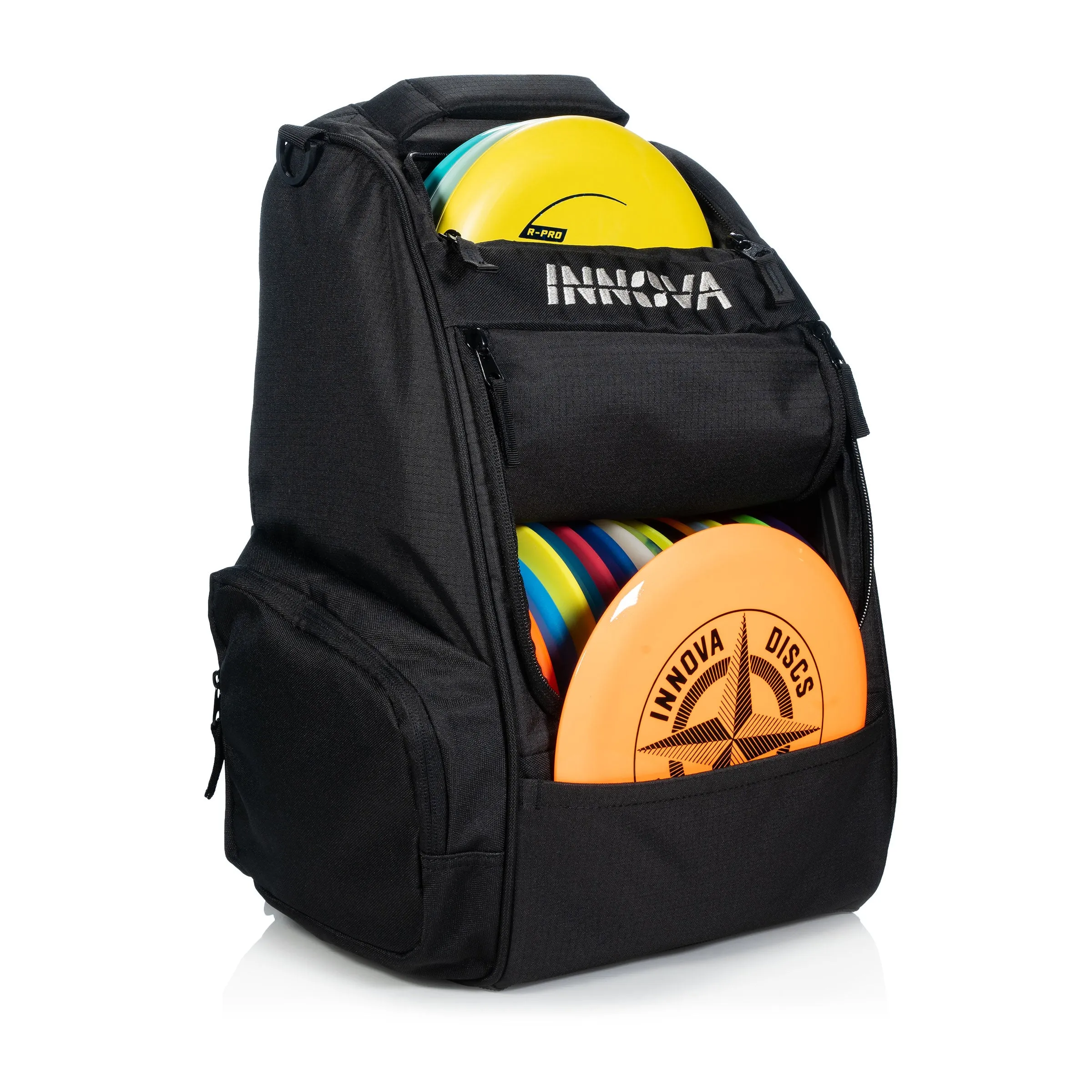 Innova Adventure Disc Golf Backpack - Black/Black