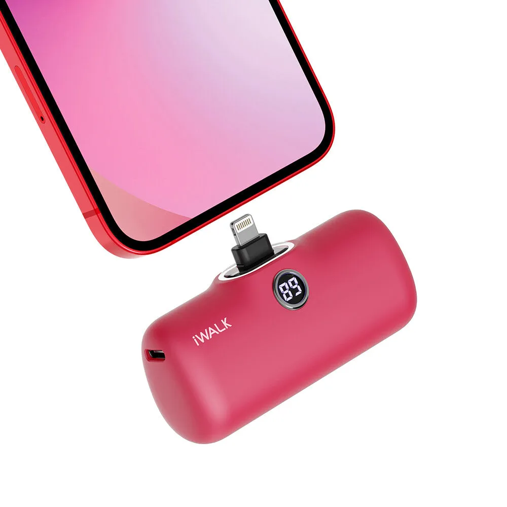 iWALK LinkPod P | 5000mAh 20W Portable Charger for iPhone [Built-In Lightning Connector]