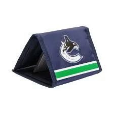 JF Sports NHL Vancouver Canucks Tri-Fold Nylon Wallet