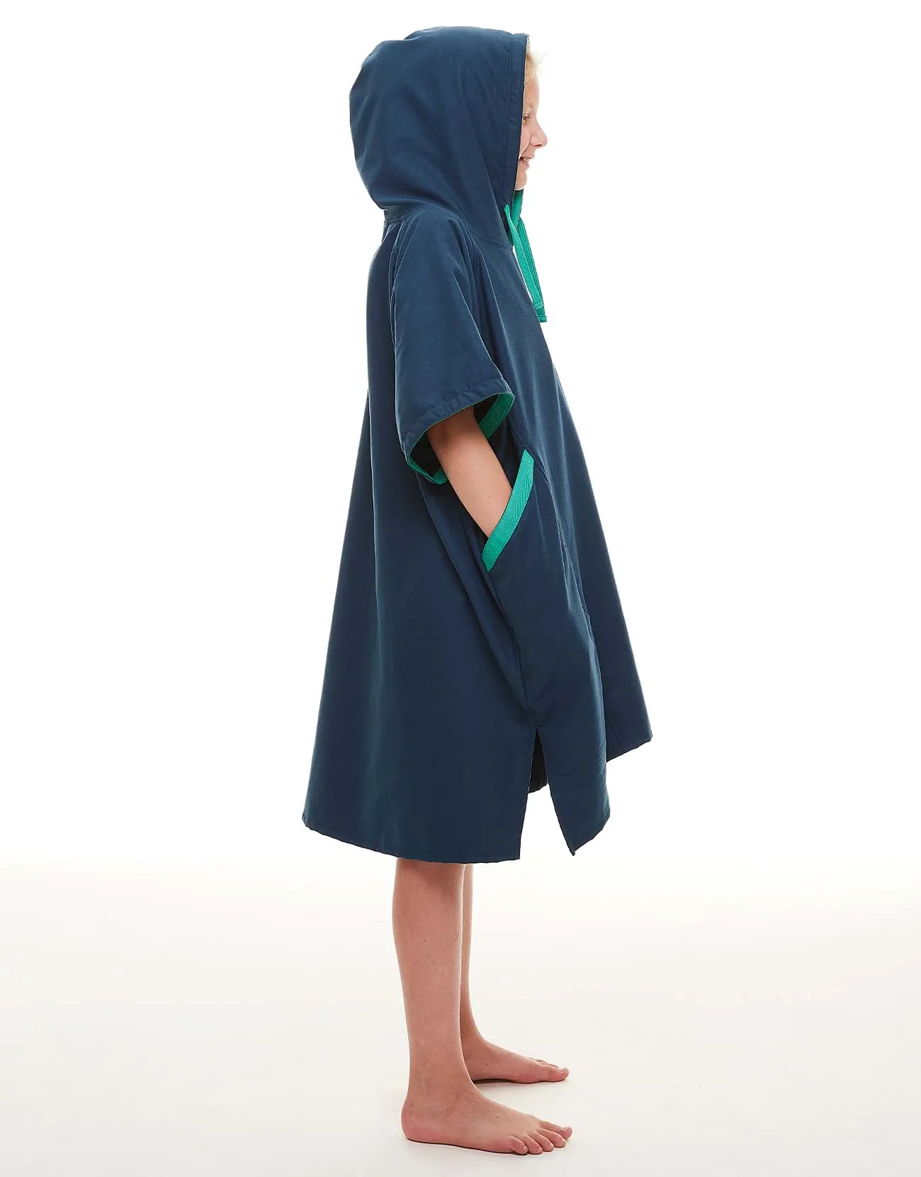 Kids Quick Dry Microfibre Changing Robe - Navy