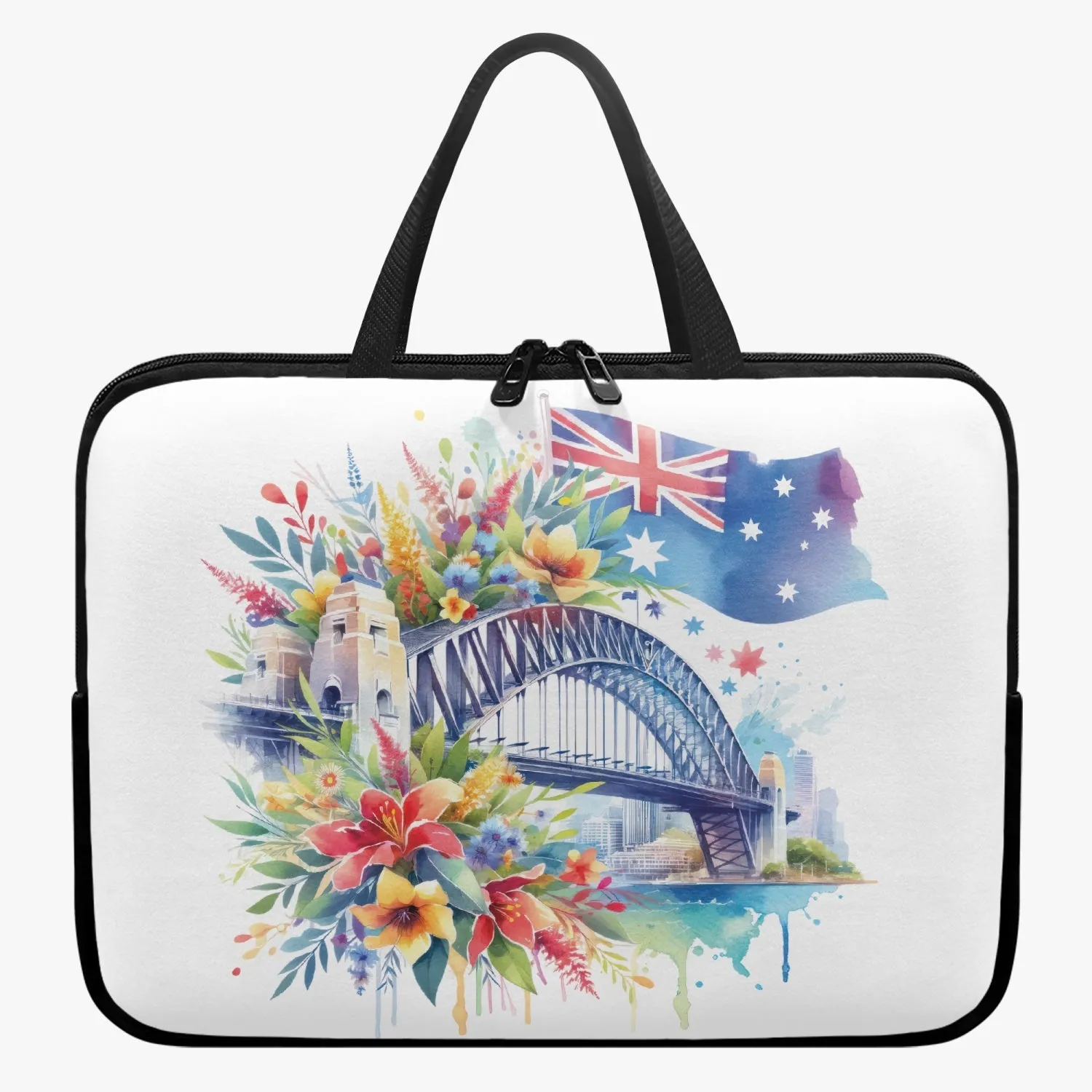 Laptop Sleeve with Handles - Sydney Harbour Bridge - Australia