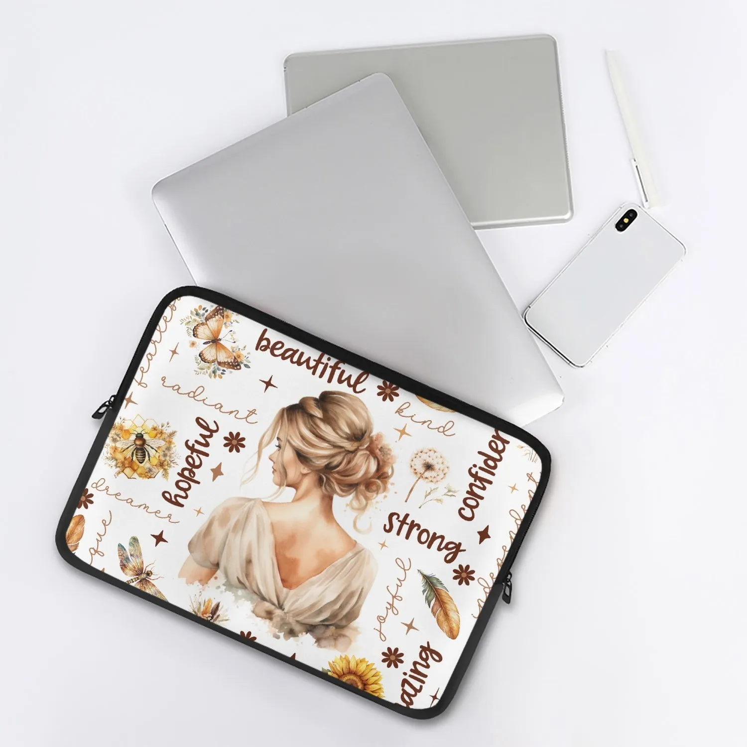 Laptop Sleeve - without handles - Affirmations - Blonde Hair