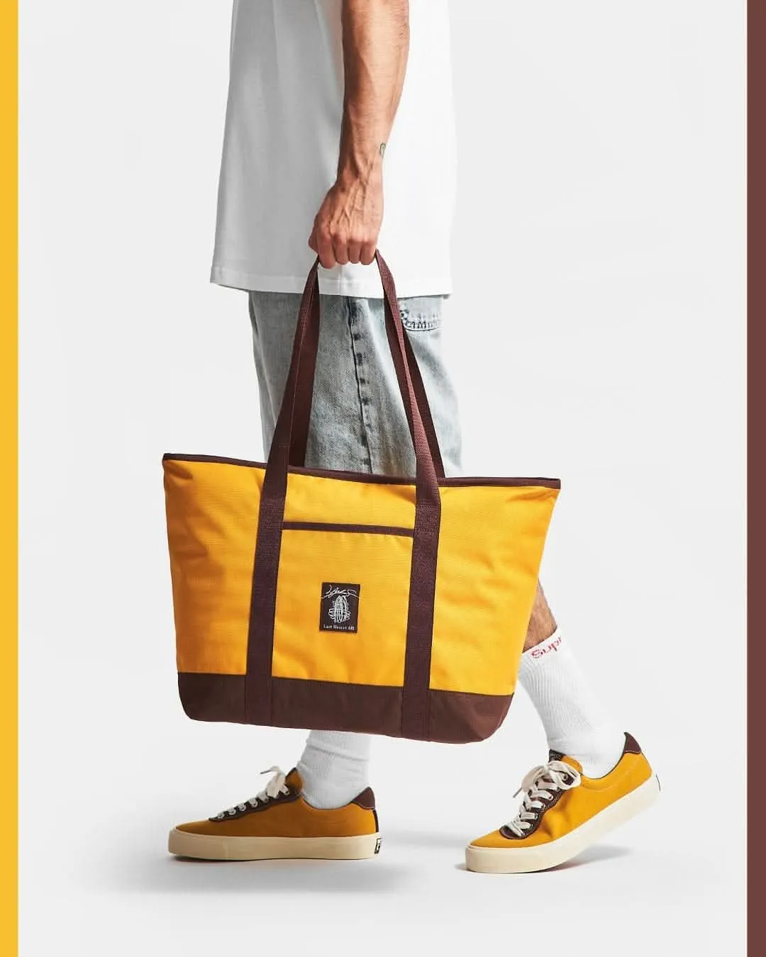 Last Resort x Julian Smith Cooler Bag - Yellow/Brown