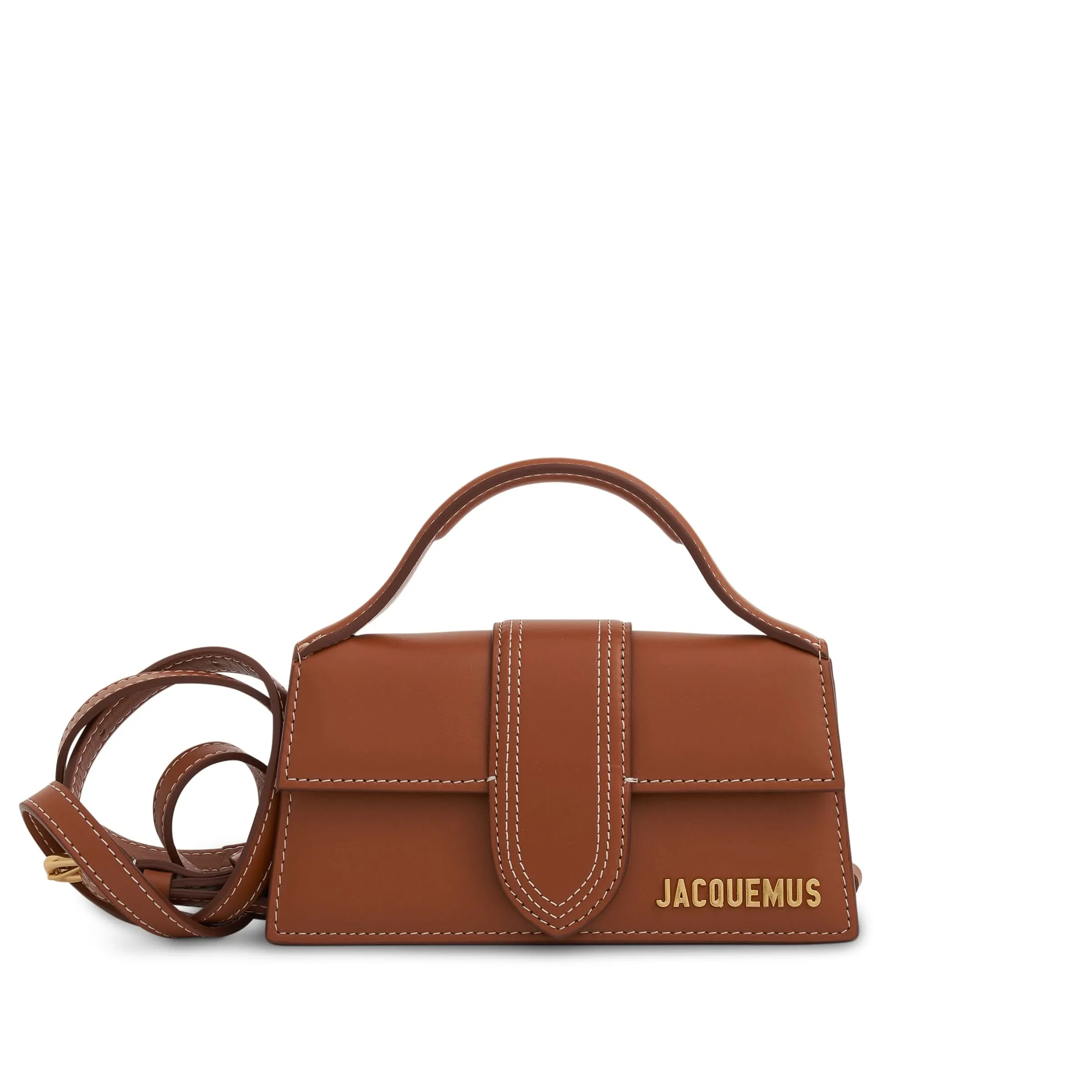 Le Bambino Mini Leather Bag in Light Brown