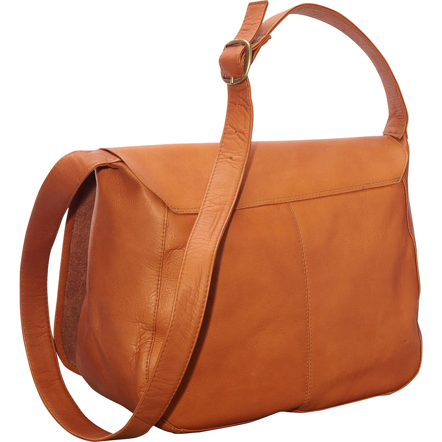 Le Donne Leather Classic Full Flap Shoulder Bag