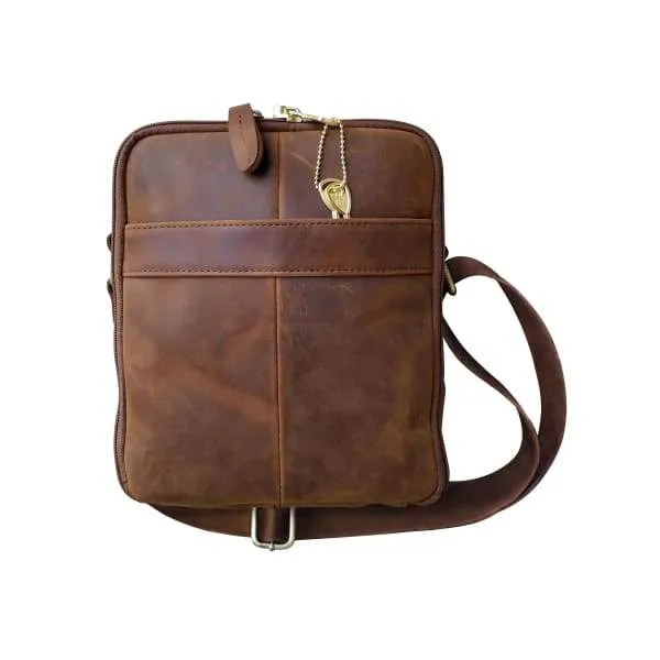 Leather Compact Concealment Square Bag by Roma Leather