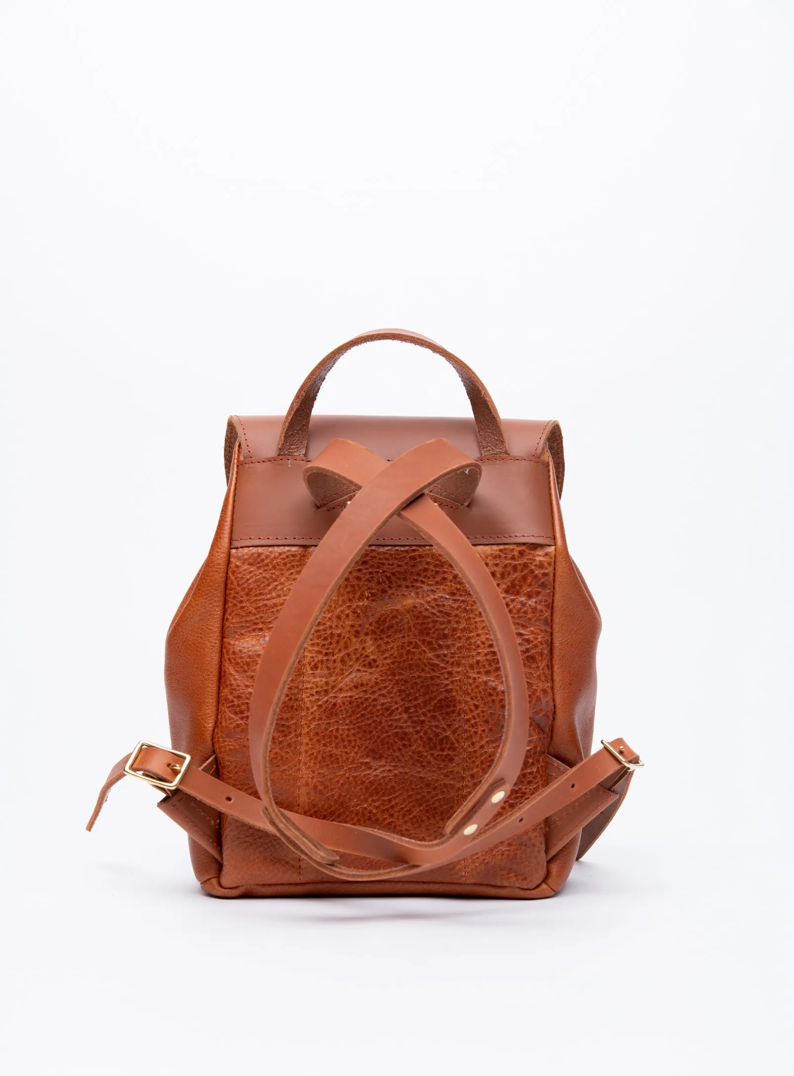 Leather rucksack MILAN model