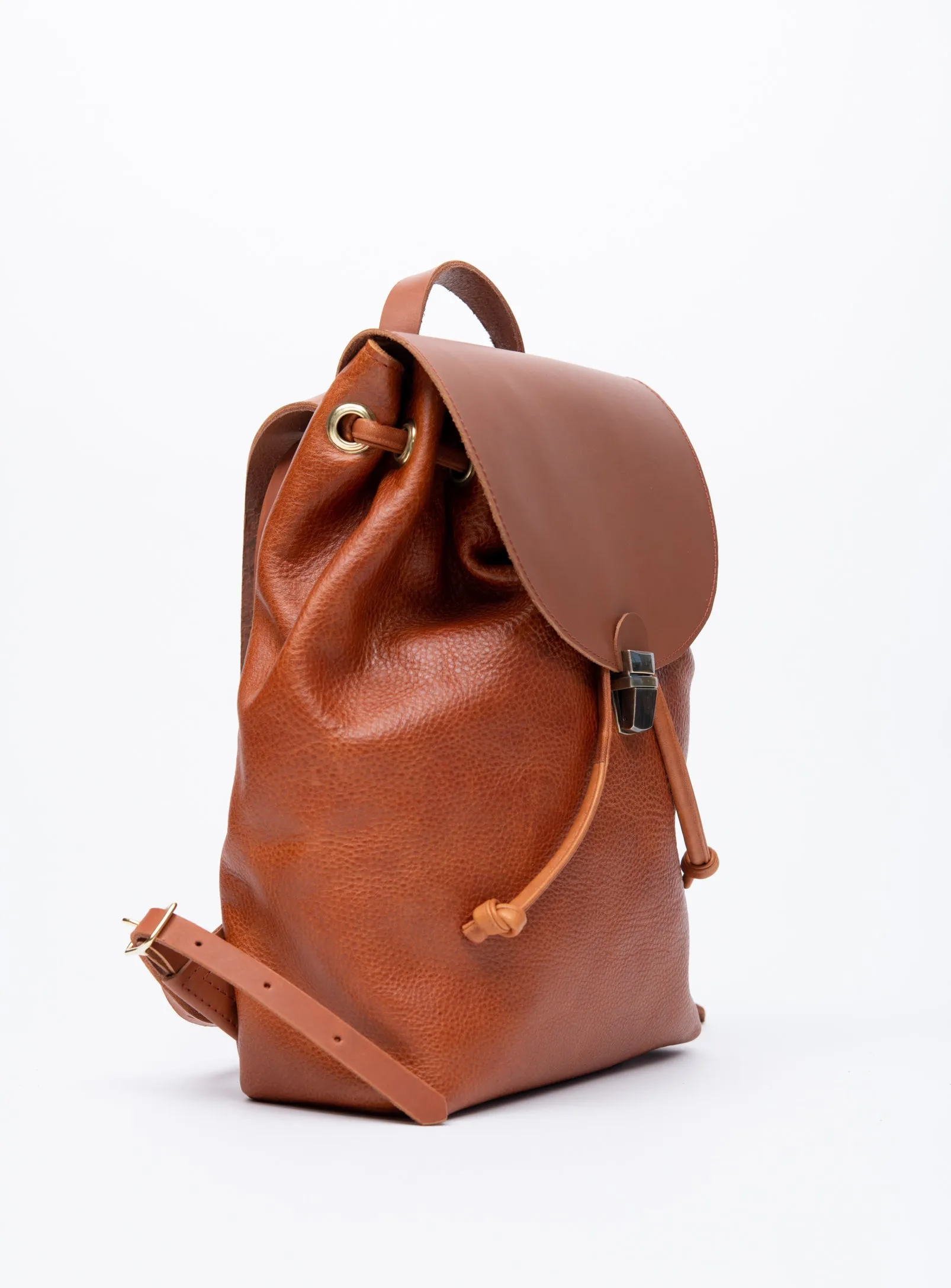 Leather rucksack MILAN model