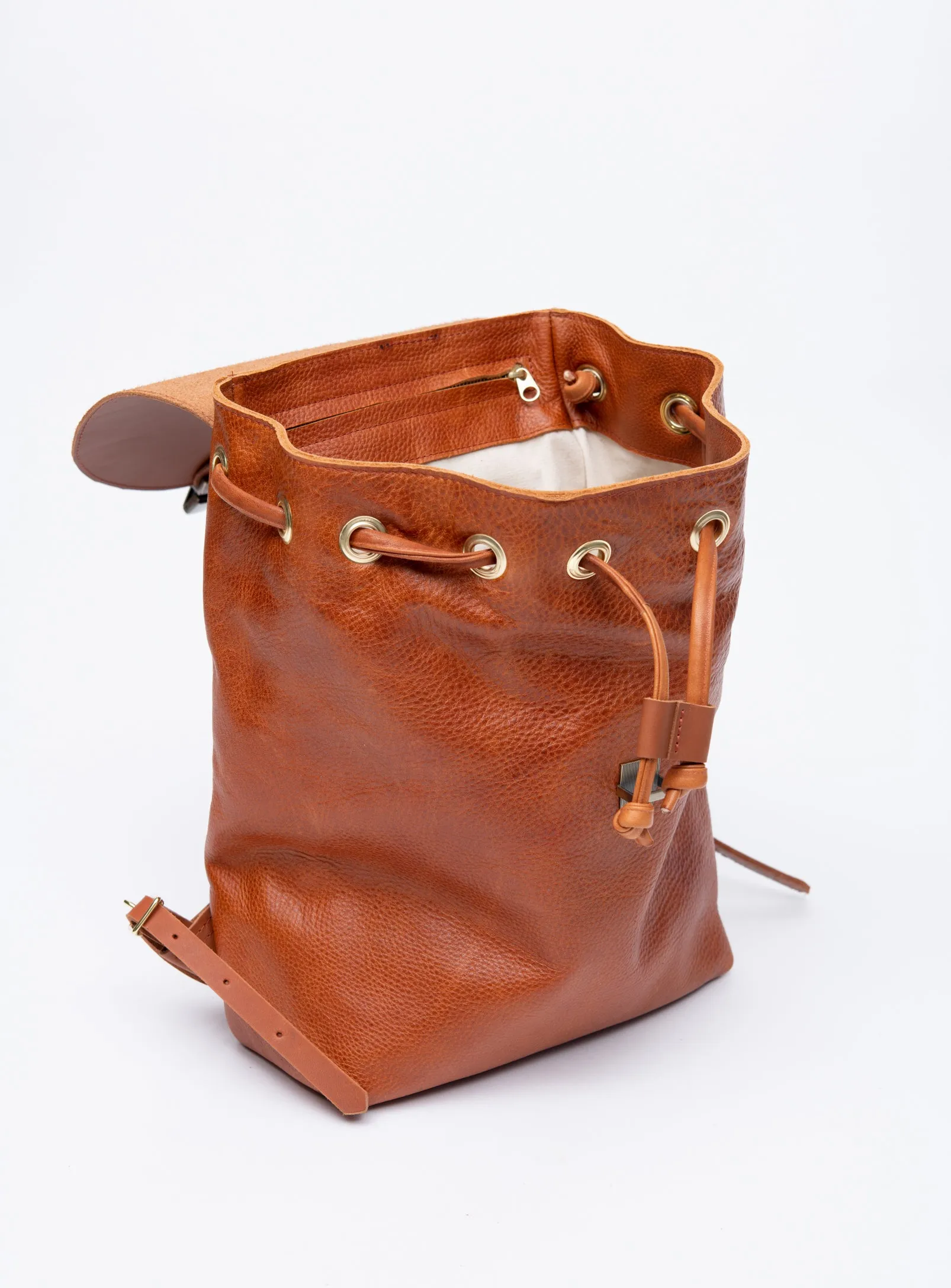 Leather rucksack MILAN model