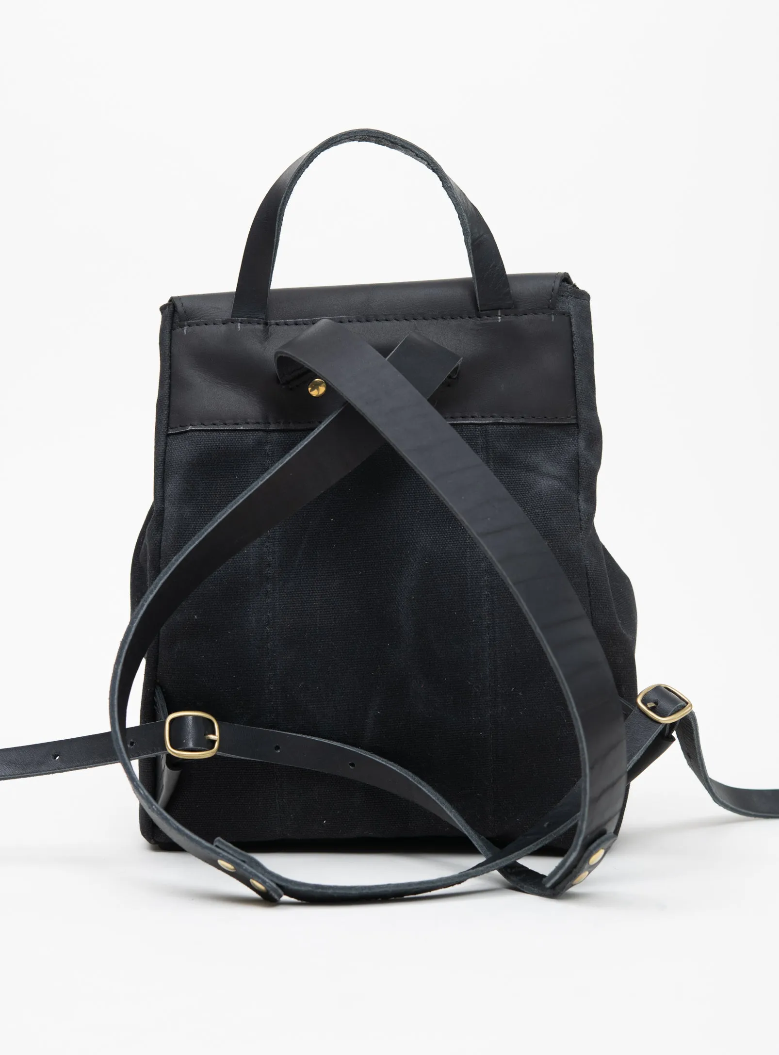 Leather rucksack MILAN model