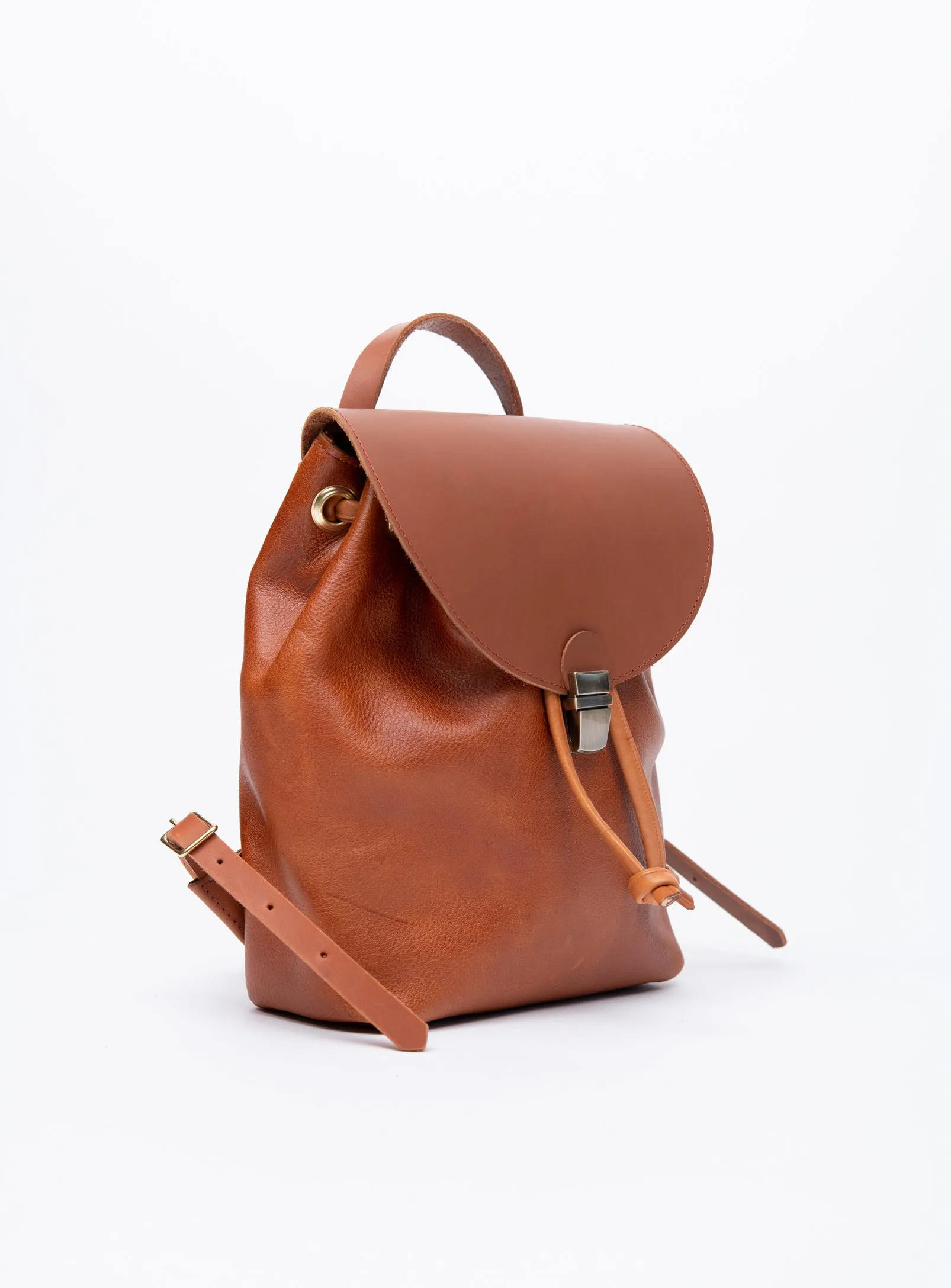 Leather rucksack MILAN model