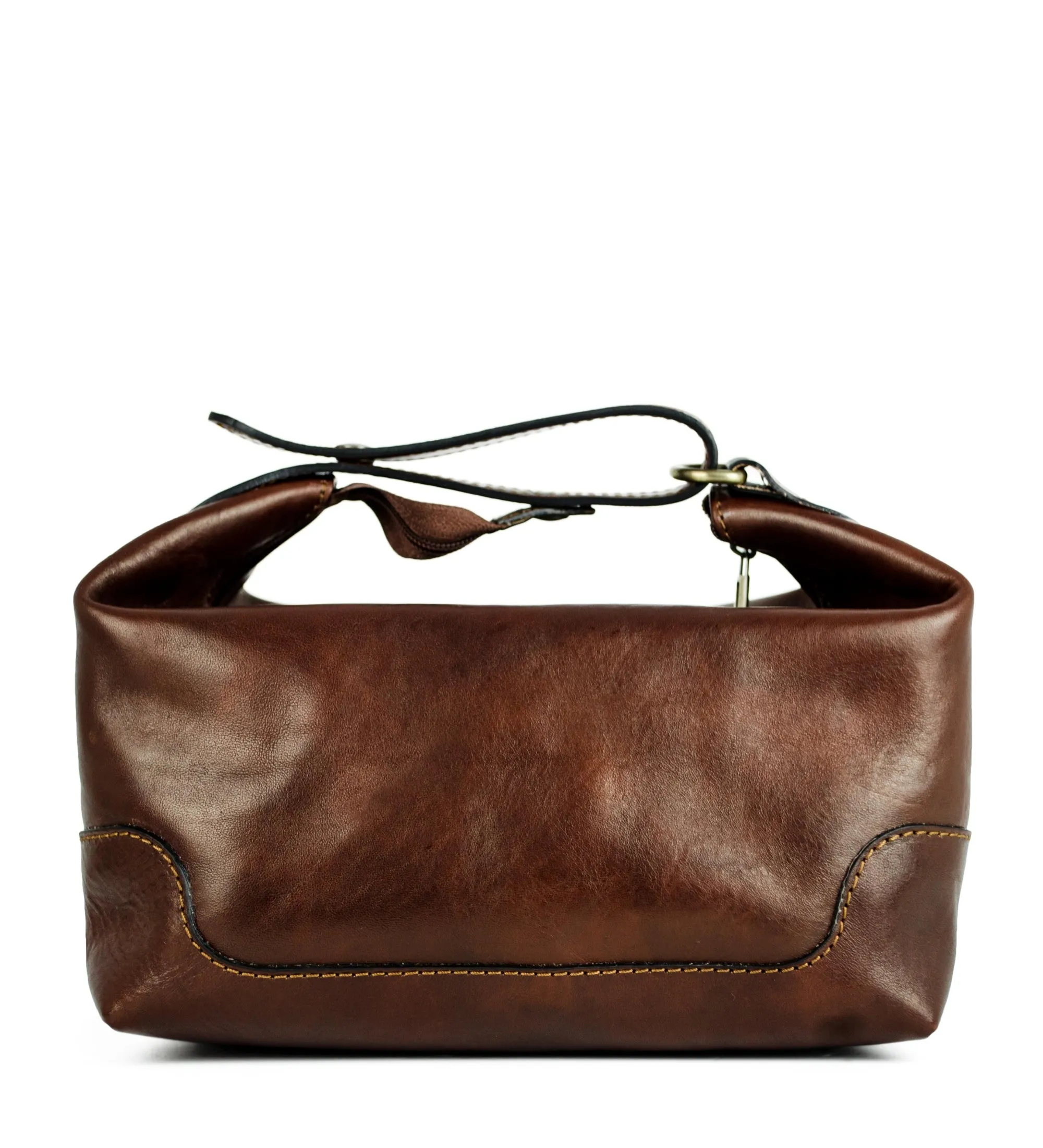 Leather Toiletry Bag - Autumn Leaves