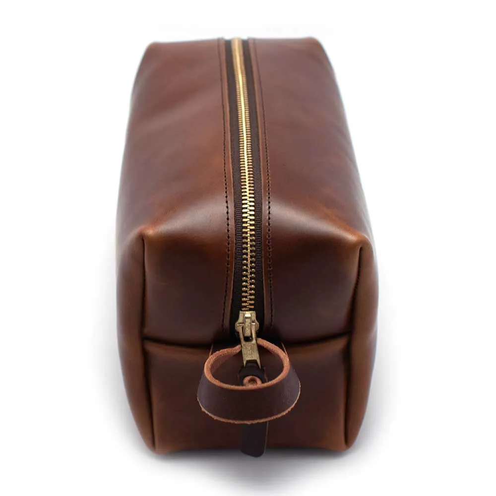 Leather Travel Kit-Waxy Brown