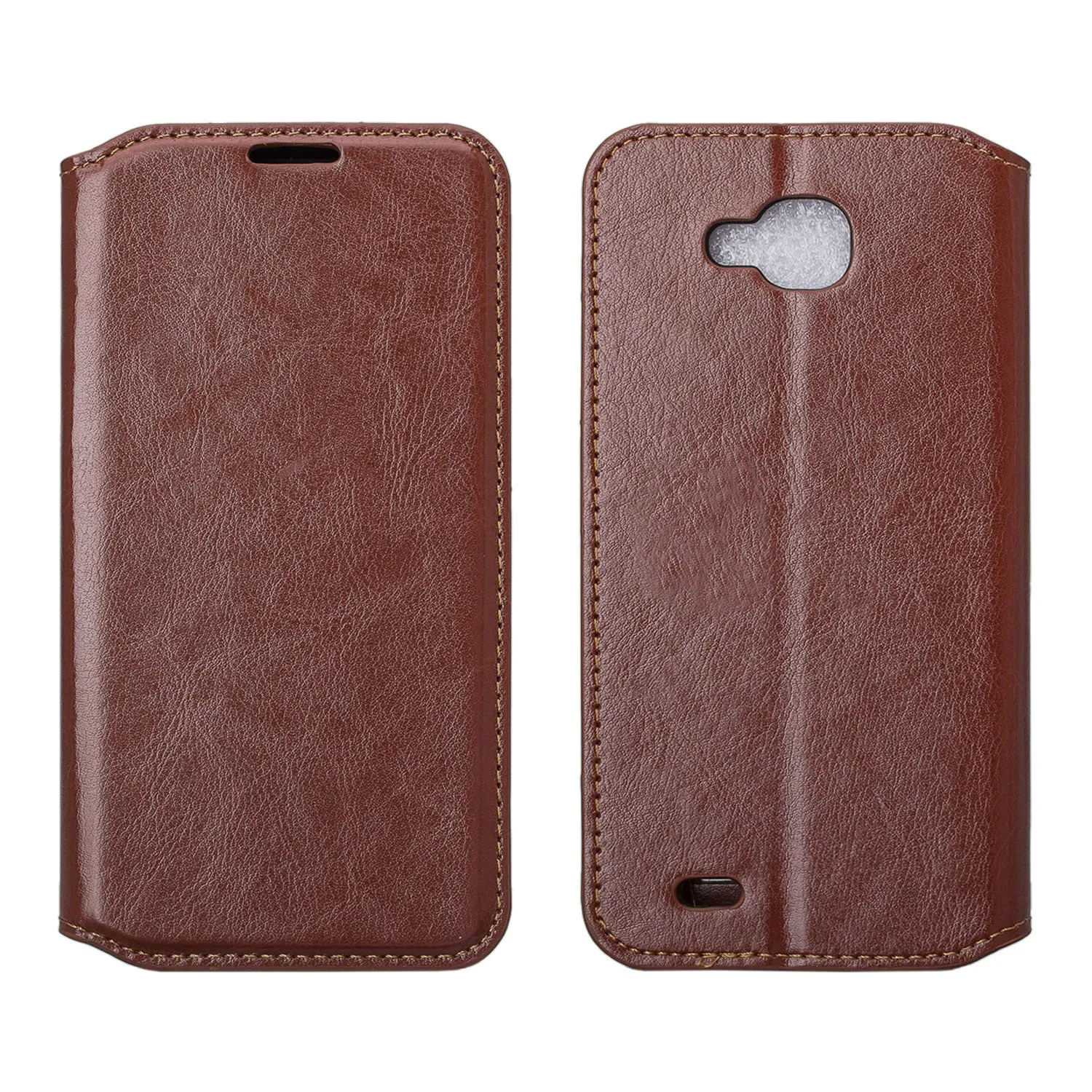 LG V9 Case, LG V9 Wallet Case, Slim Flip Folio [Kickstand] Pu Leather Wallet Case with ID & Credit Card Slots - Brown