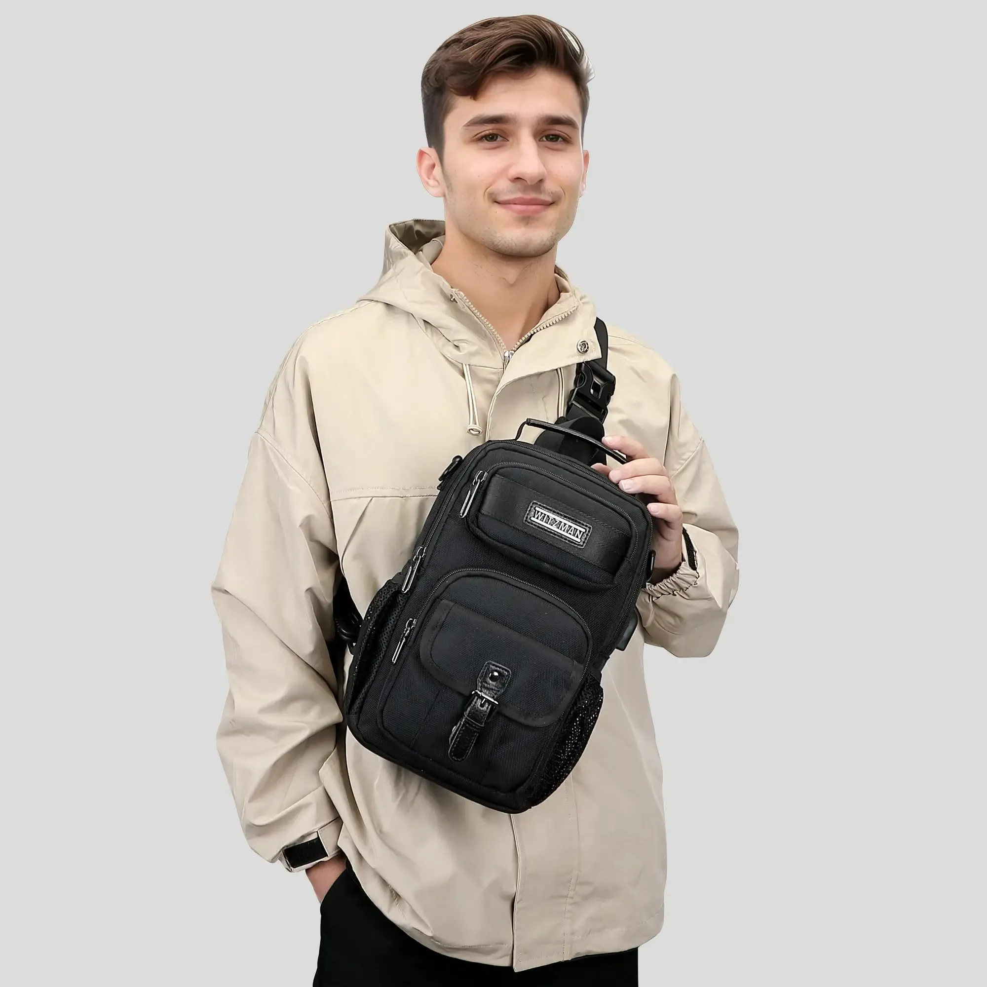 Lightweight Convertible Travel Sling Bag Backpack