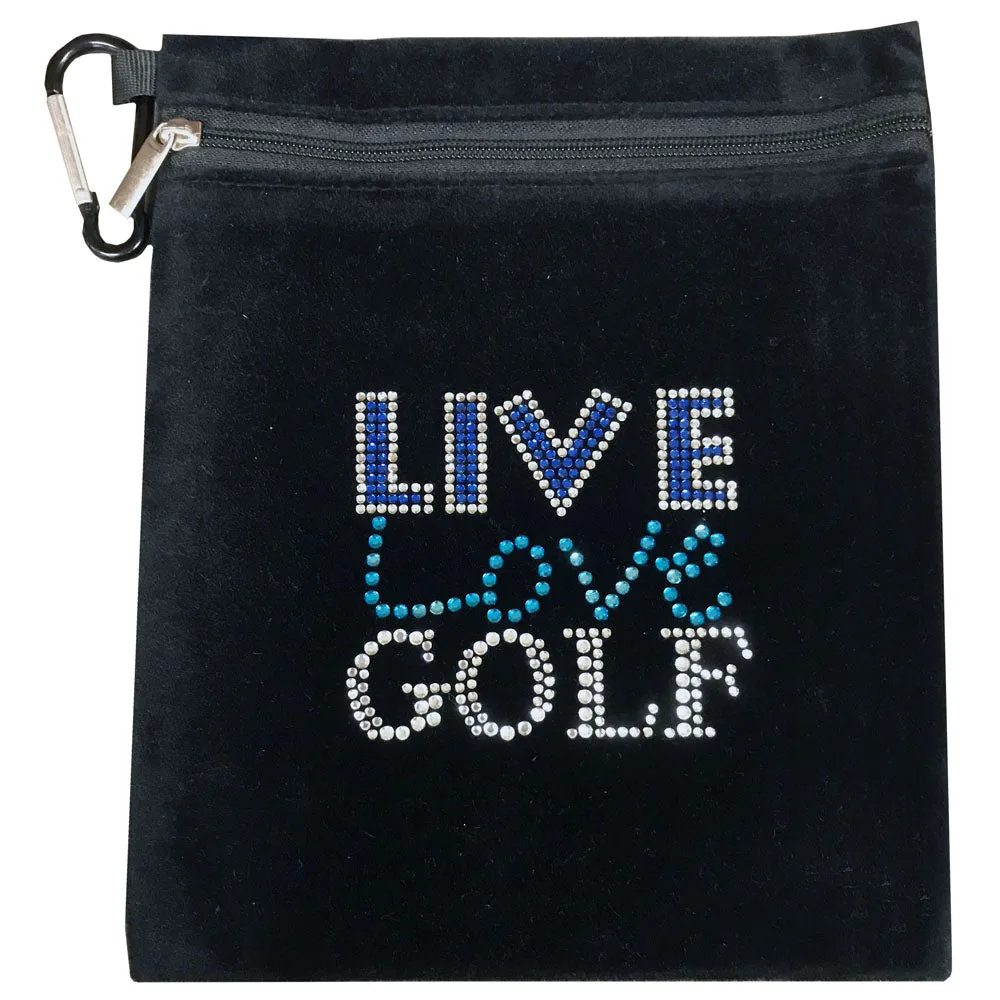 Live Love Golf Bling Golf Accessory Bag