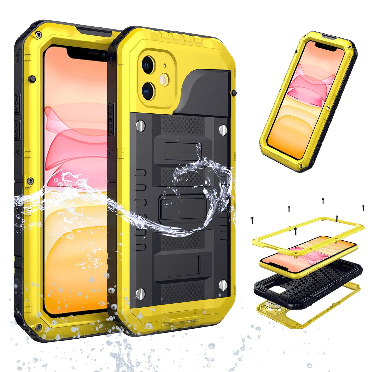 Luphie Beowulf IP68 Waterproof Diving Silicone Shockproof Aluminum Metal Case Cover