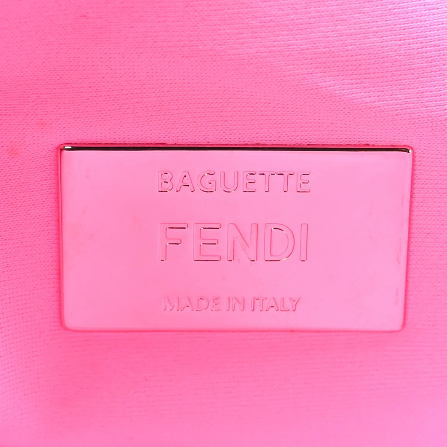 Lycra FF 1974 Embossed Baguette Rosa Fluo