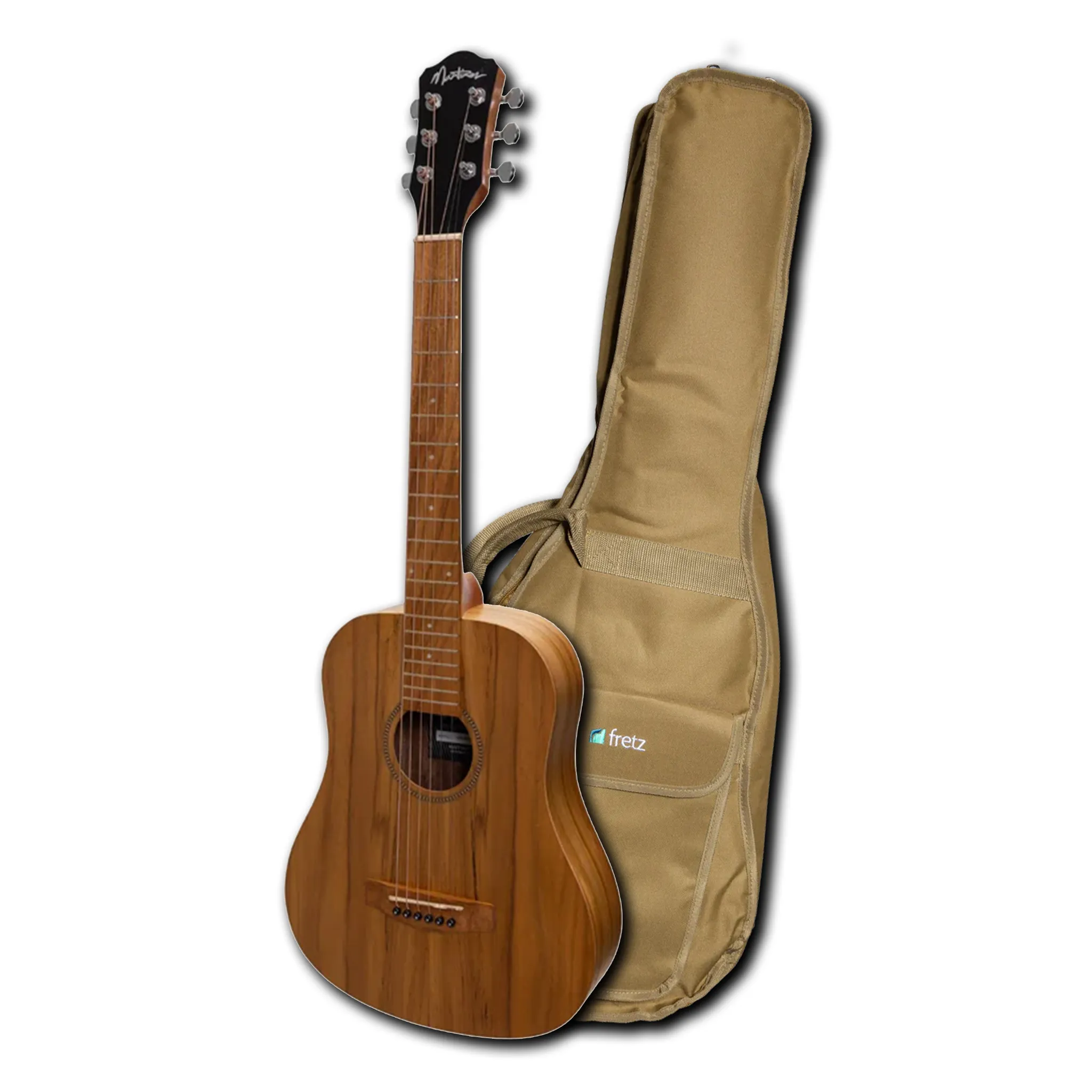 Martinez Babe 3/4 Traveller Acoustic W/Pickup Pack - Jati Teakwood