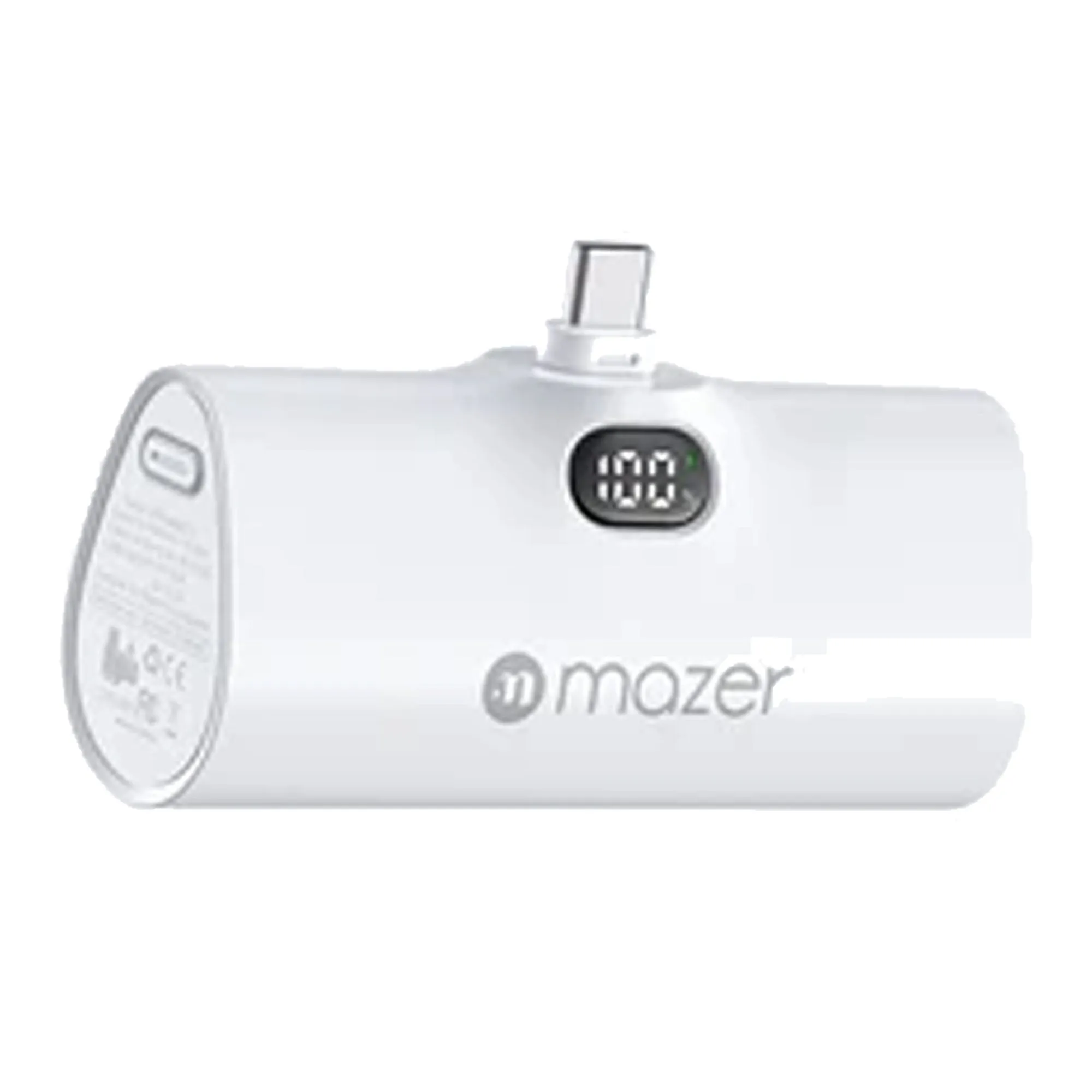 Mazer Super Mini Pocket - Built-in USB-C Connector 5000mAh PD20W Power Bank