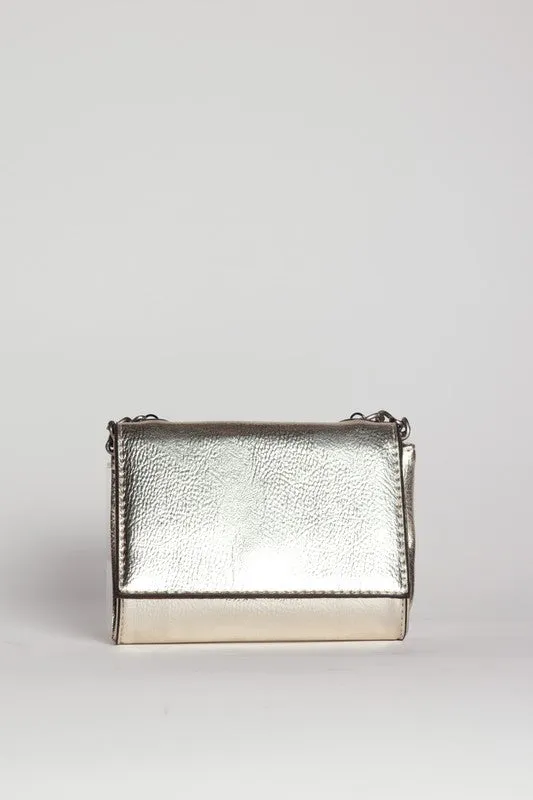 METALLIC CROSSBODY BAG