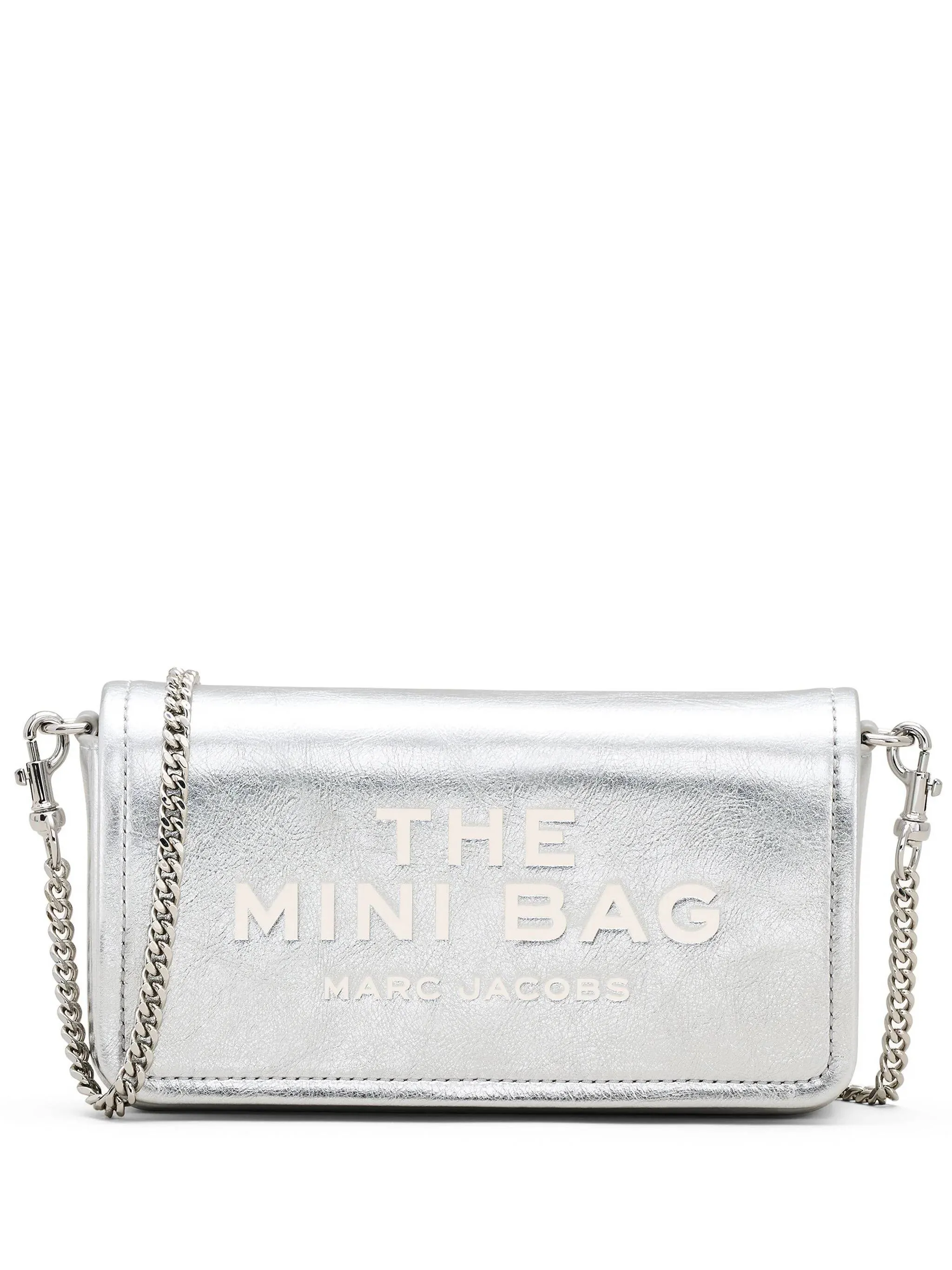 Metallic Leather Chain Mini Bag