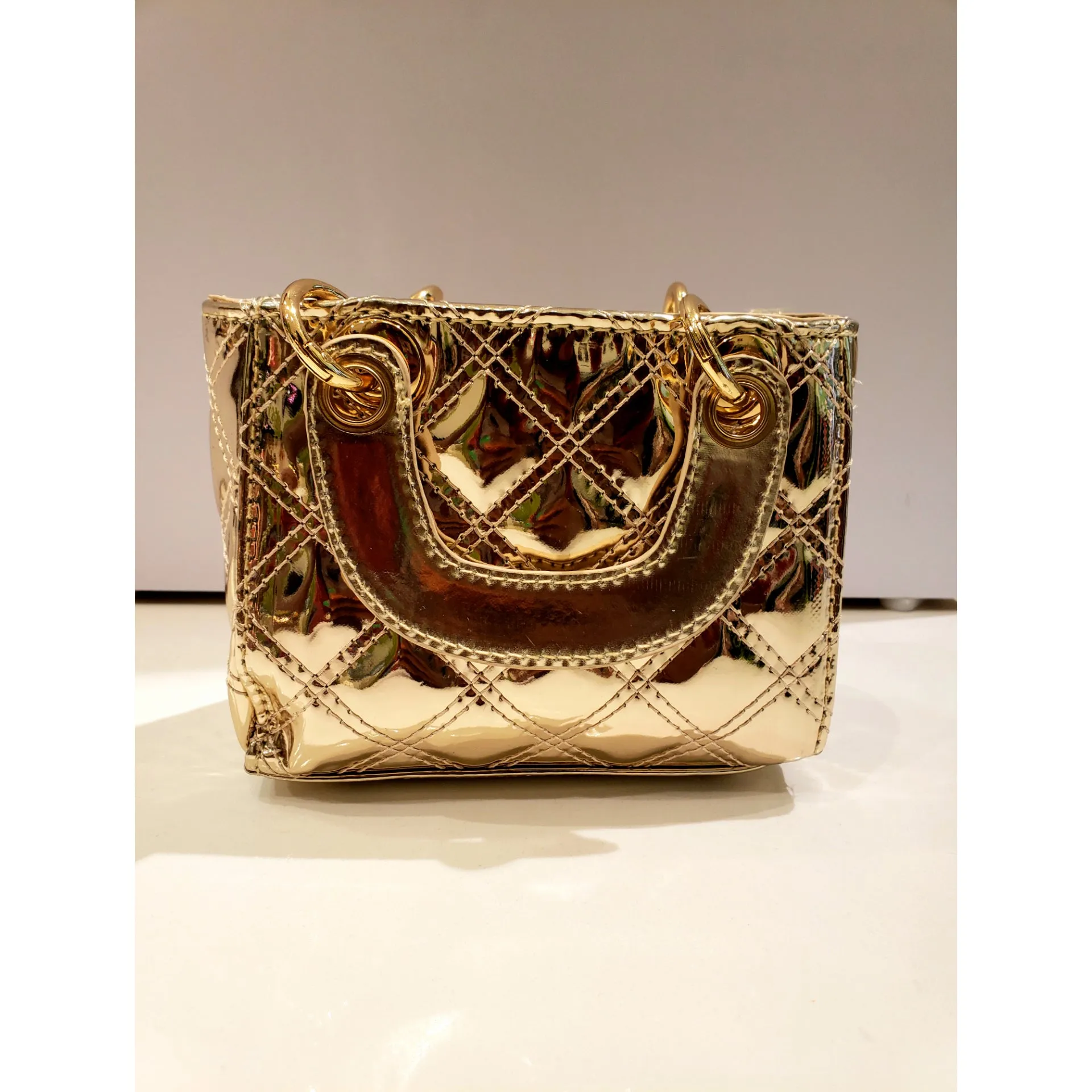 Metallic Quilted Mini Bag