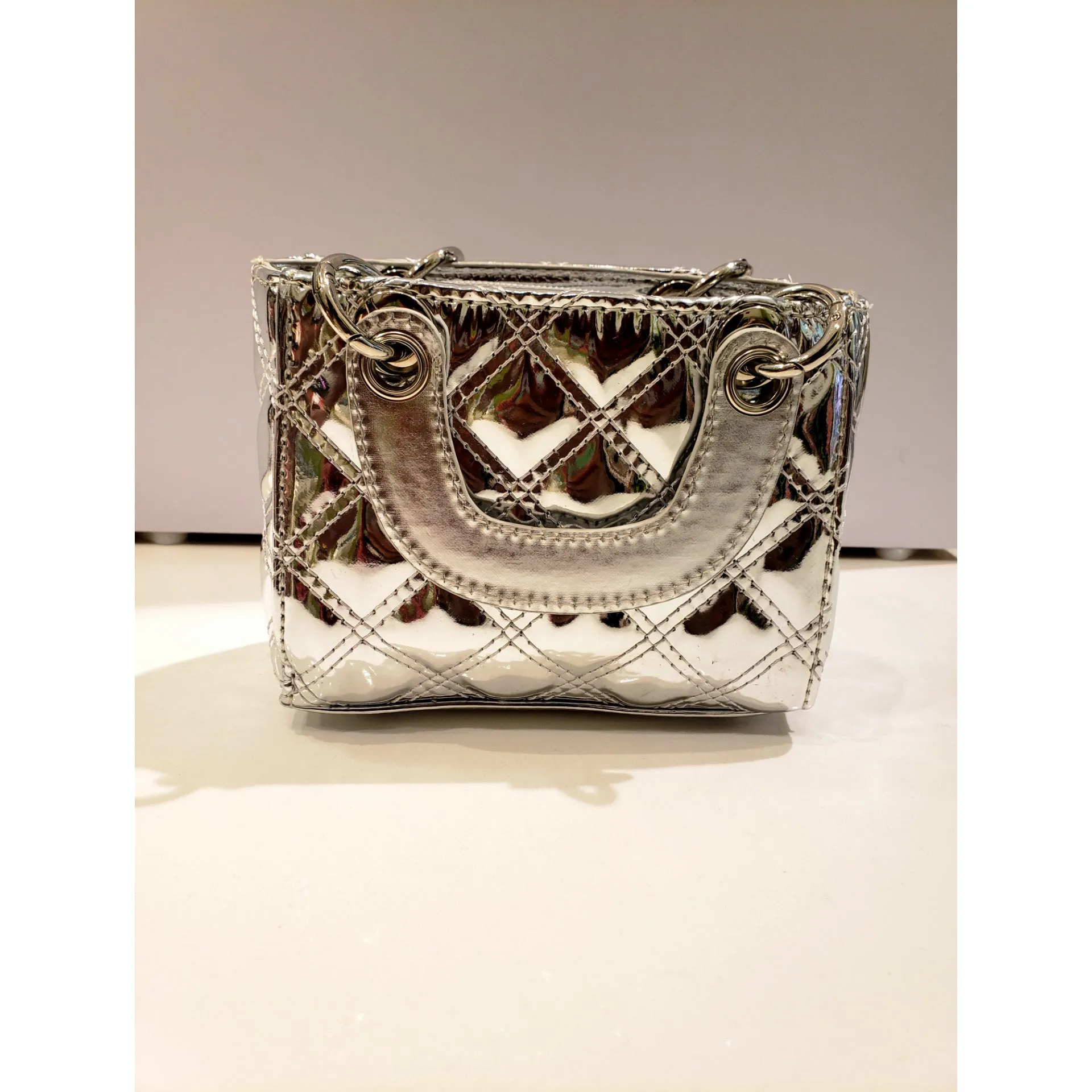 Metallic Quilted Mini Bag