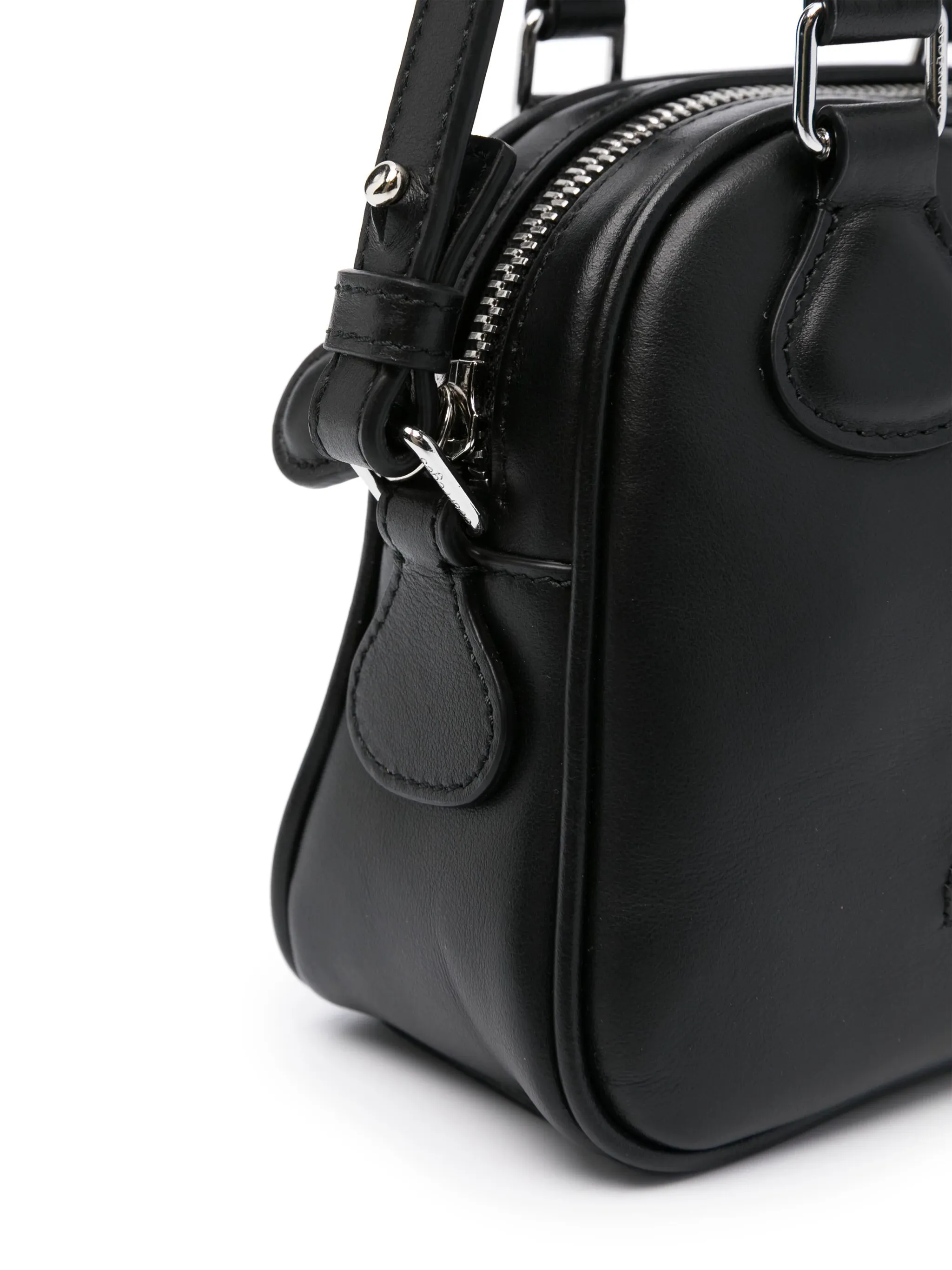 Mini Leather Bowling Bag