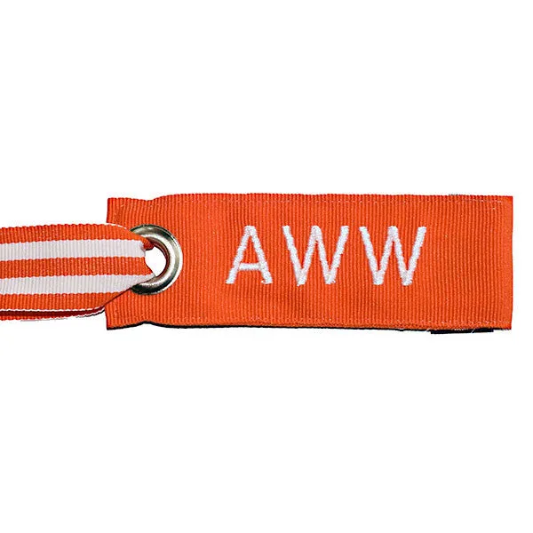 Mini Orange Luggage Tag