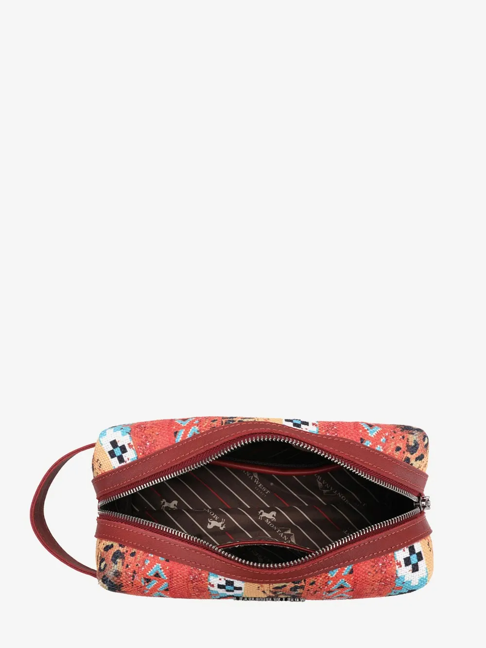 Montana West Red Aztec Multi Purpose Travel Pouch