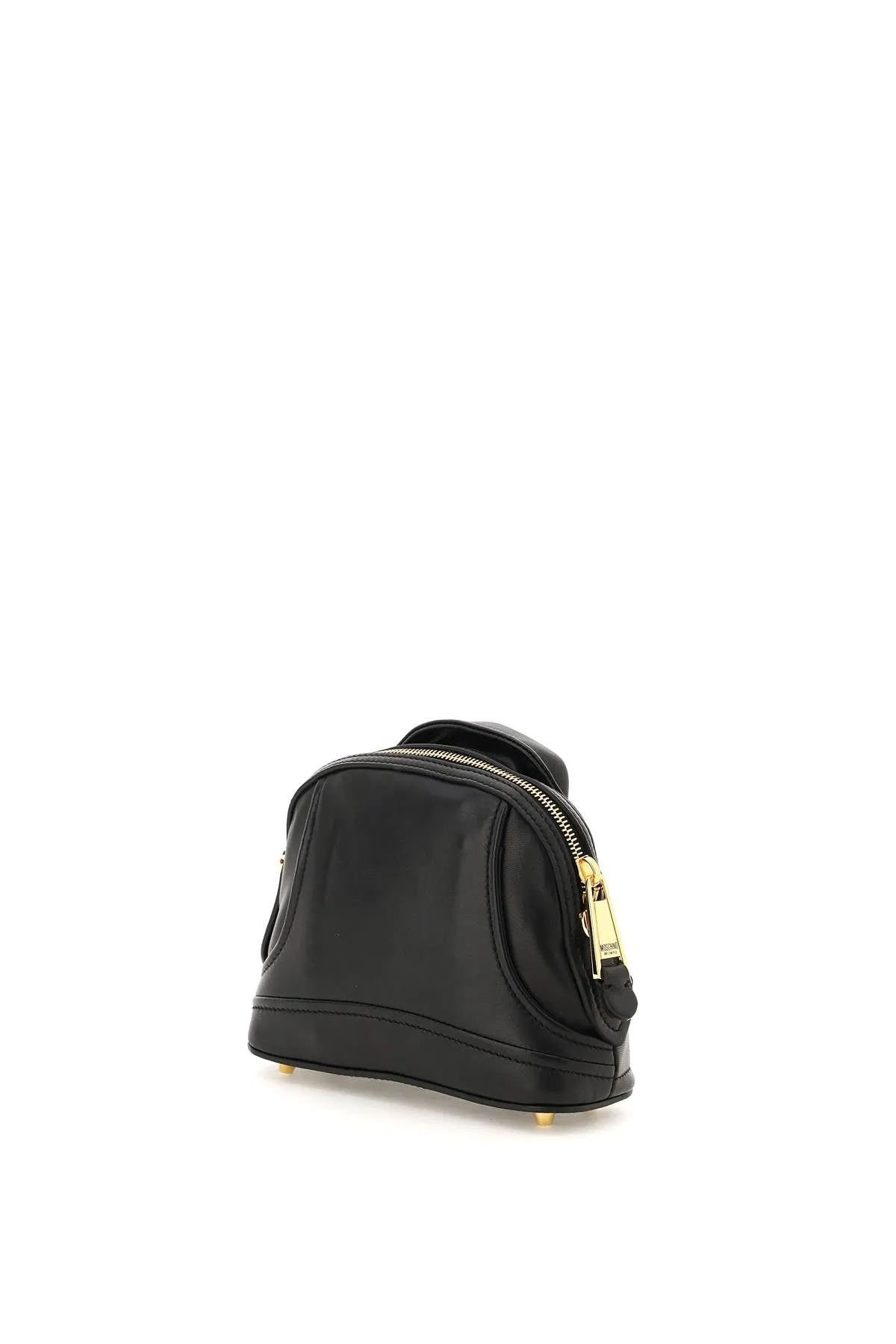 Moschino nappa leather mini biker bag