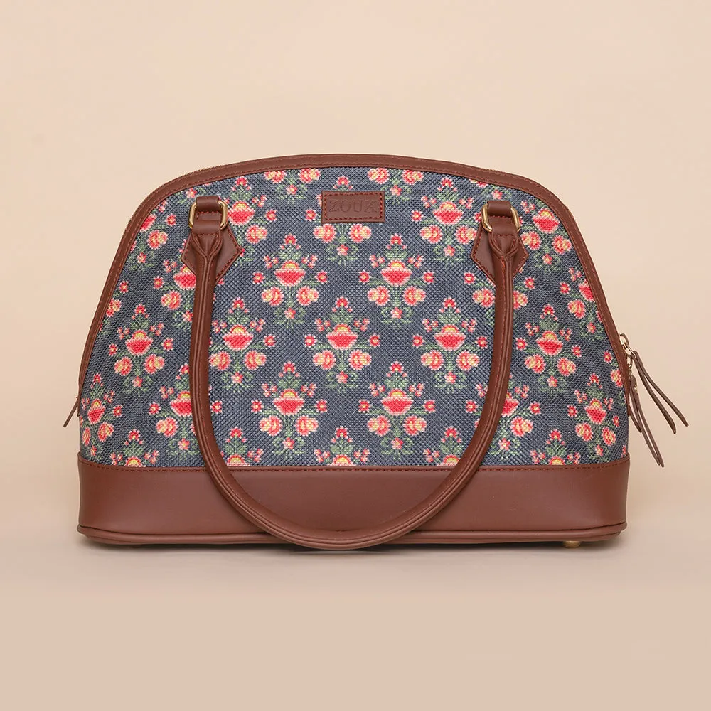 Mughal Garden Print Dome Shaped Bag