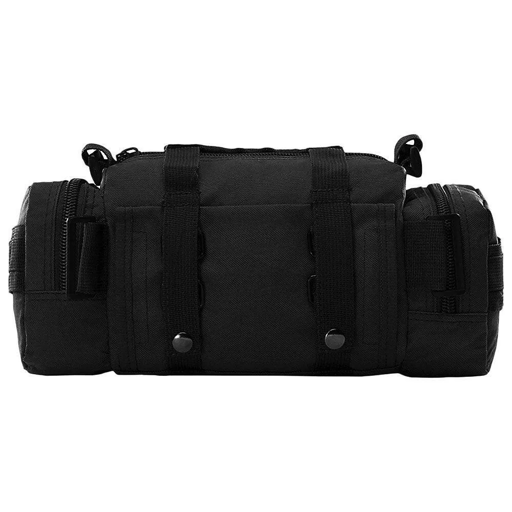 Multi-functional Waist Pack Bike Front Handle Bag Fishing Tackle Sling Bag Photography Training Utility Shoulder Backpack