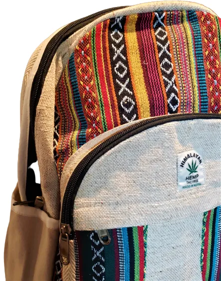 Natural Hemp Backpack from Nepal