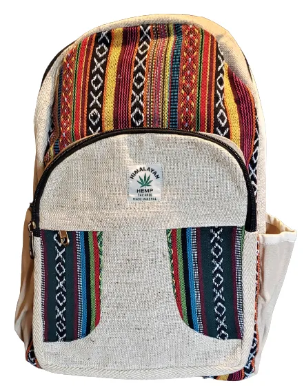 Natural Hemp Backpack from Nepal