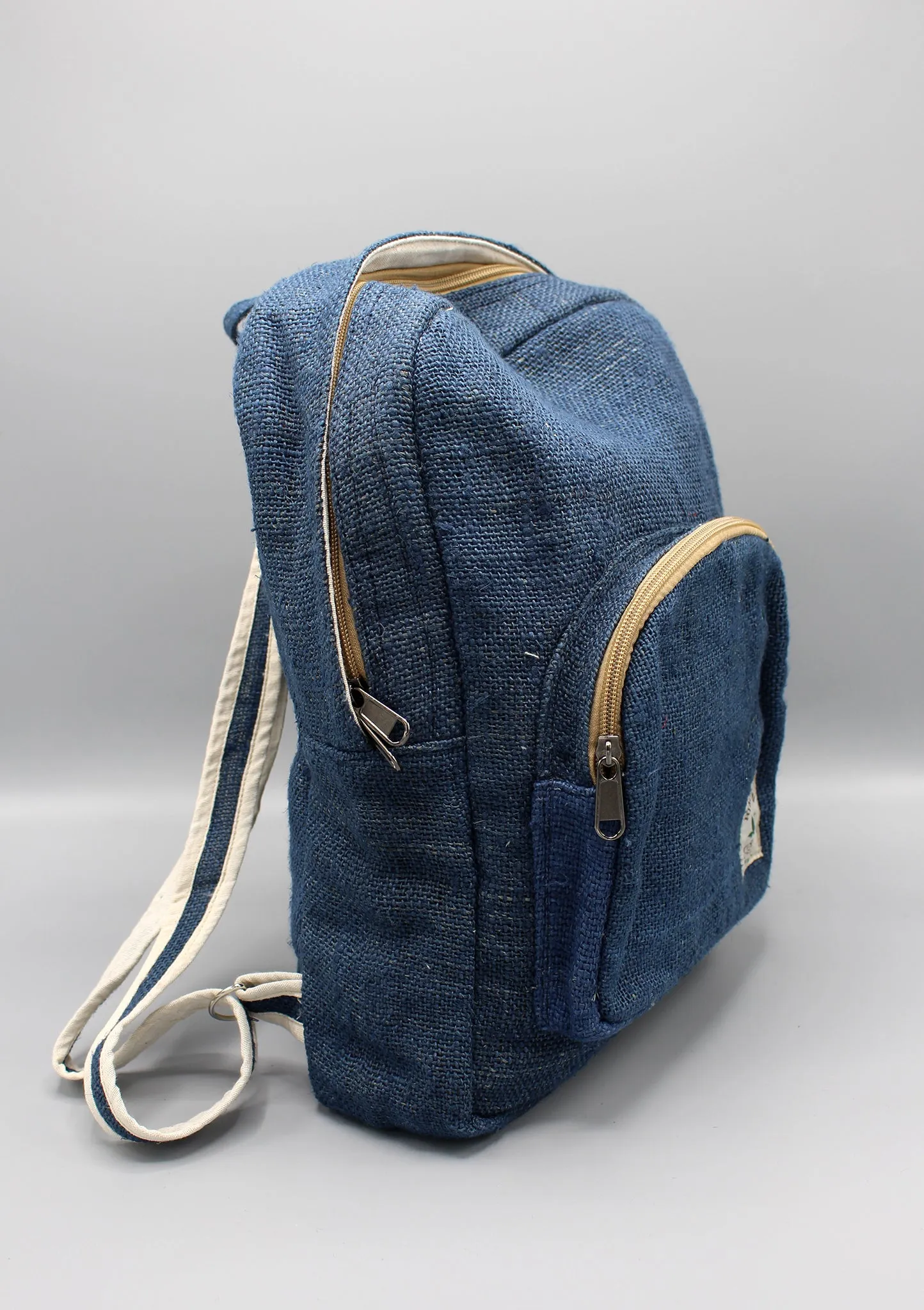 Navy Blue Himalayan Hemp Backpack