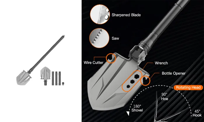 Outdoor Folding Shovel Multi-Tool