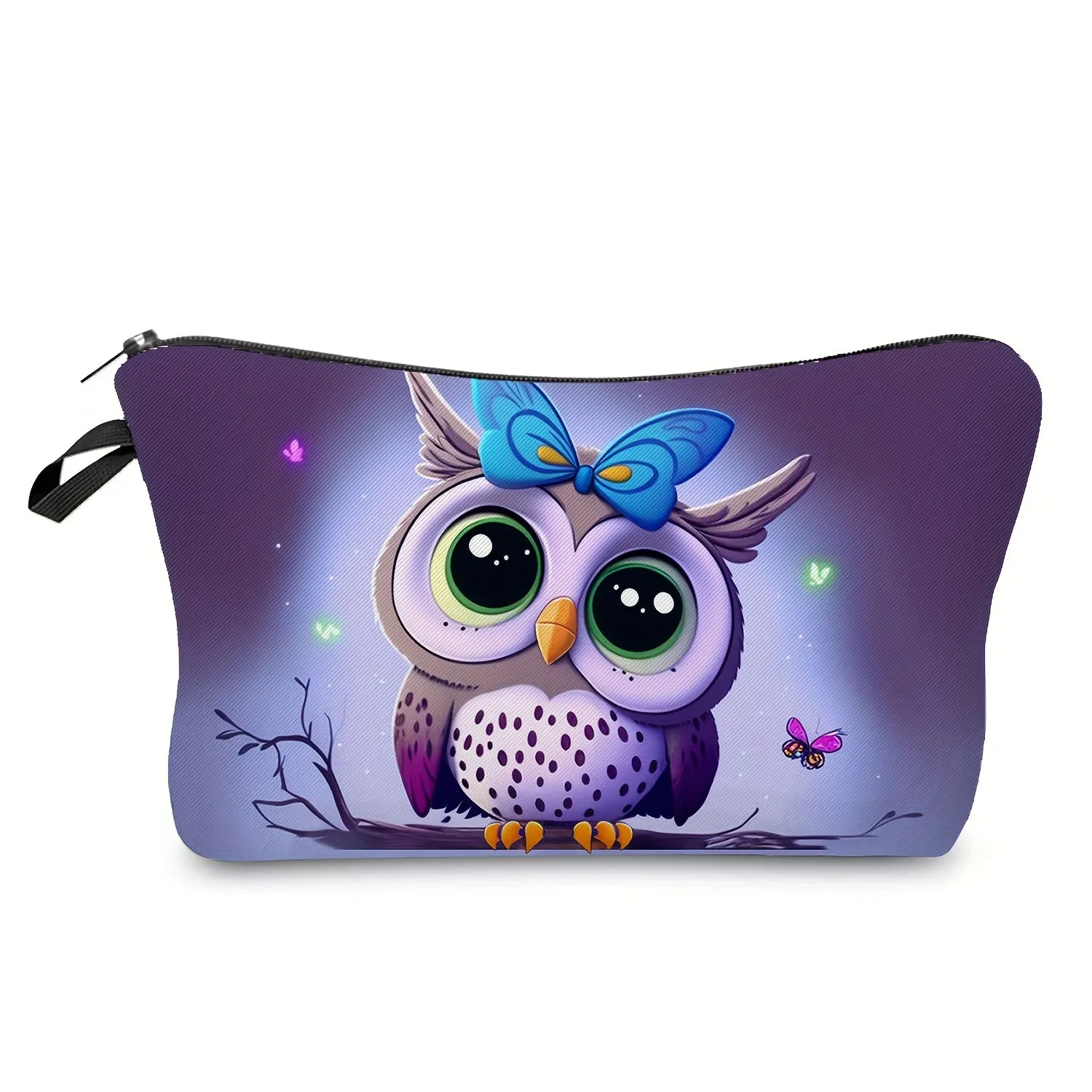 Owl Print Travel Toiletry Bag Portable and Practical Accessory