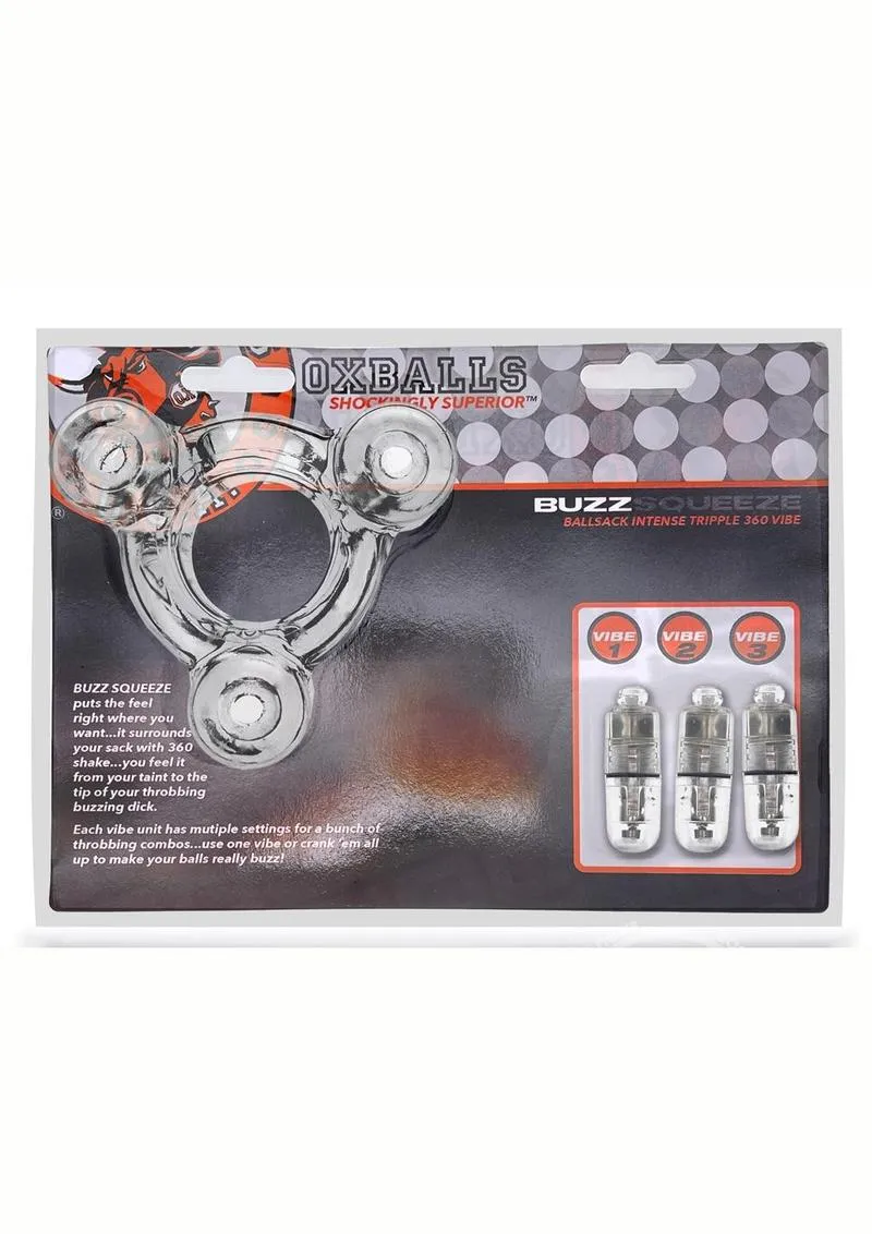 OXBALLS BUZZ SQUEEZE 3-VIBE BALLSTRETCHER