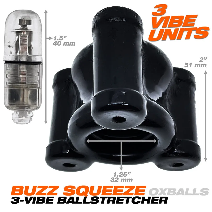 OXBALLS BUZZ SQUEEZE 3-VIBE BALLSTRETCHER