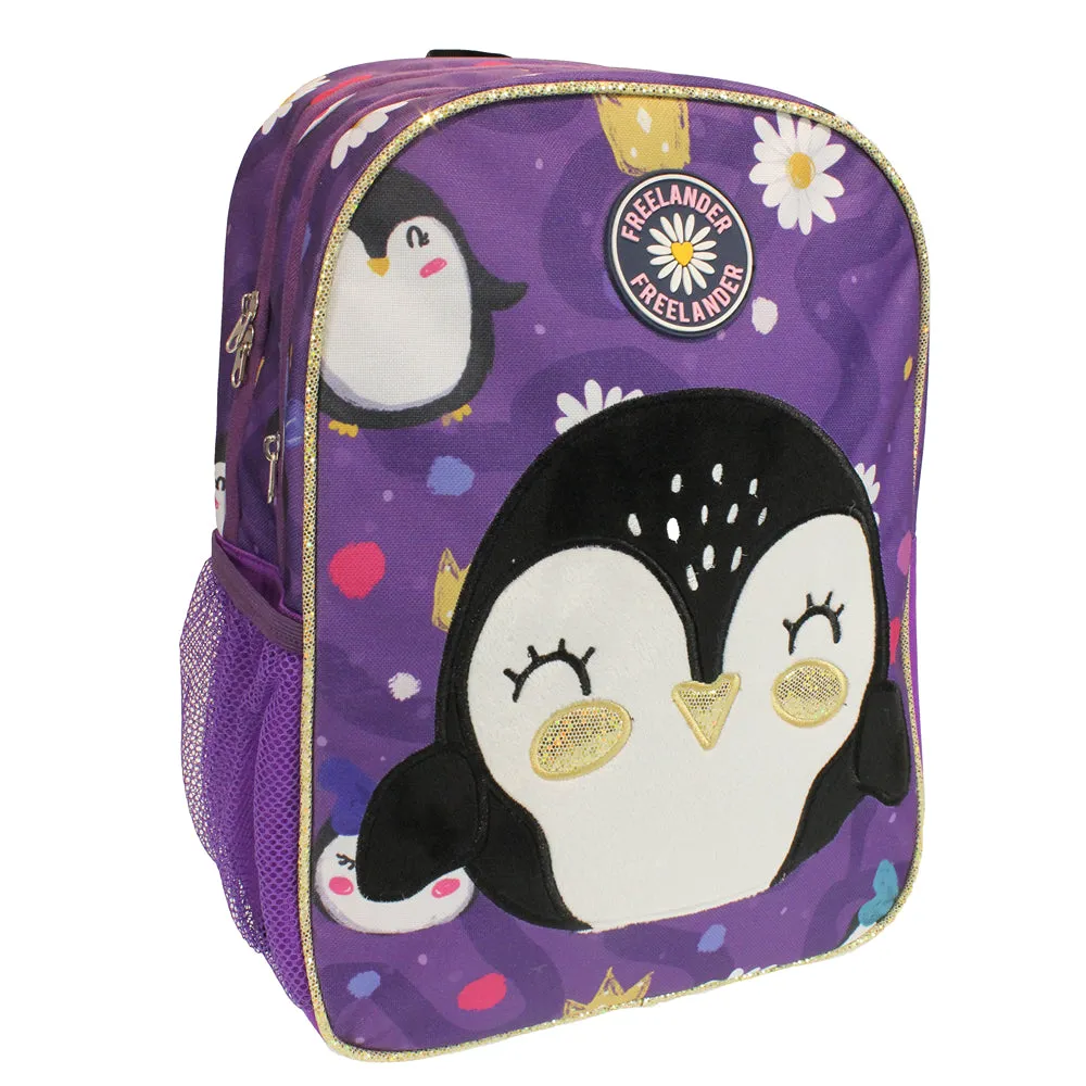 Penguin Applique School Bag | 22L