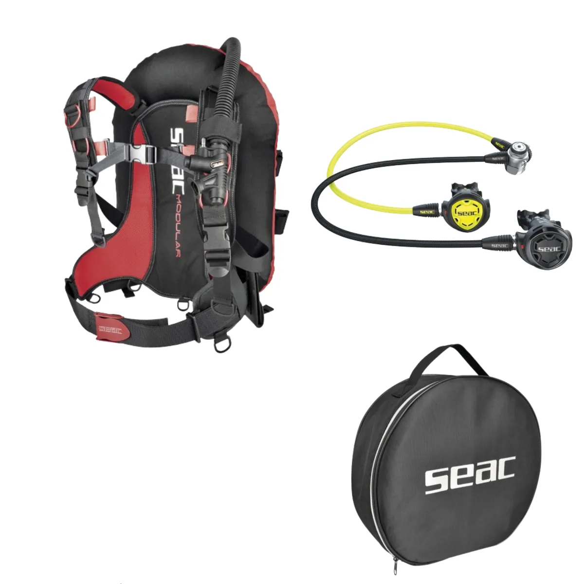 PERFORMANCE Seac Package: Modular BCD With IT 500 Regulator Combo Yoke - INT