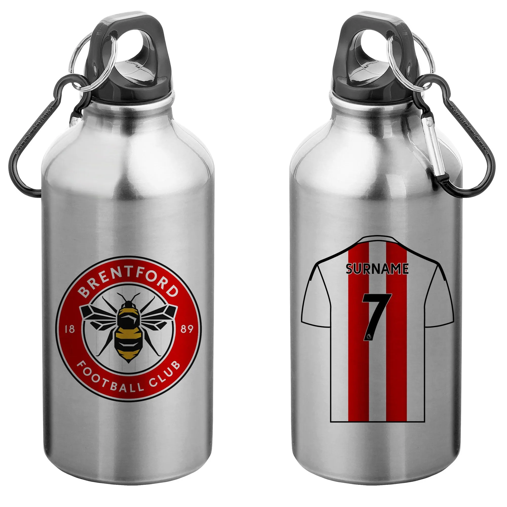 Personalised Brentford FC Aluminium Water Bottle