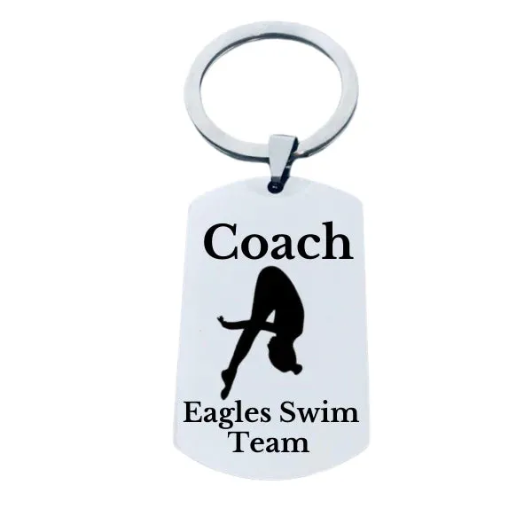 Personalized Diving Coach Keychain