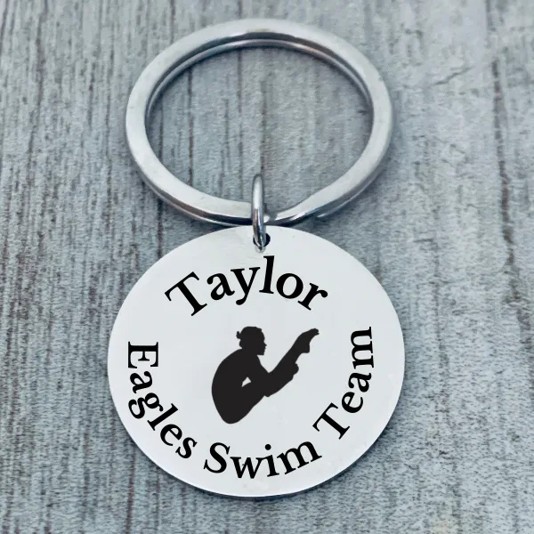 Personalized Diving Keychain