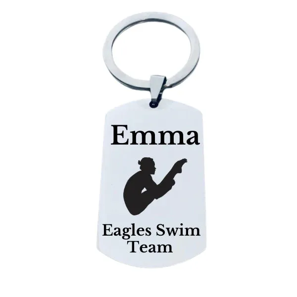 Personalized Diving Keychain