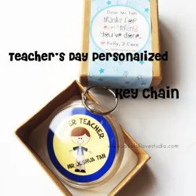 Personalized Teacher's Day Keychain