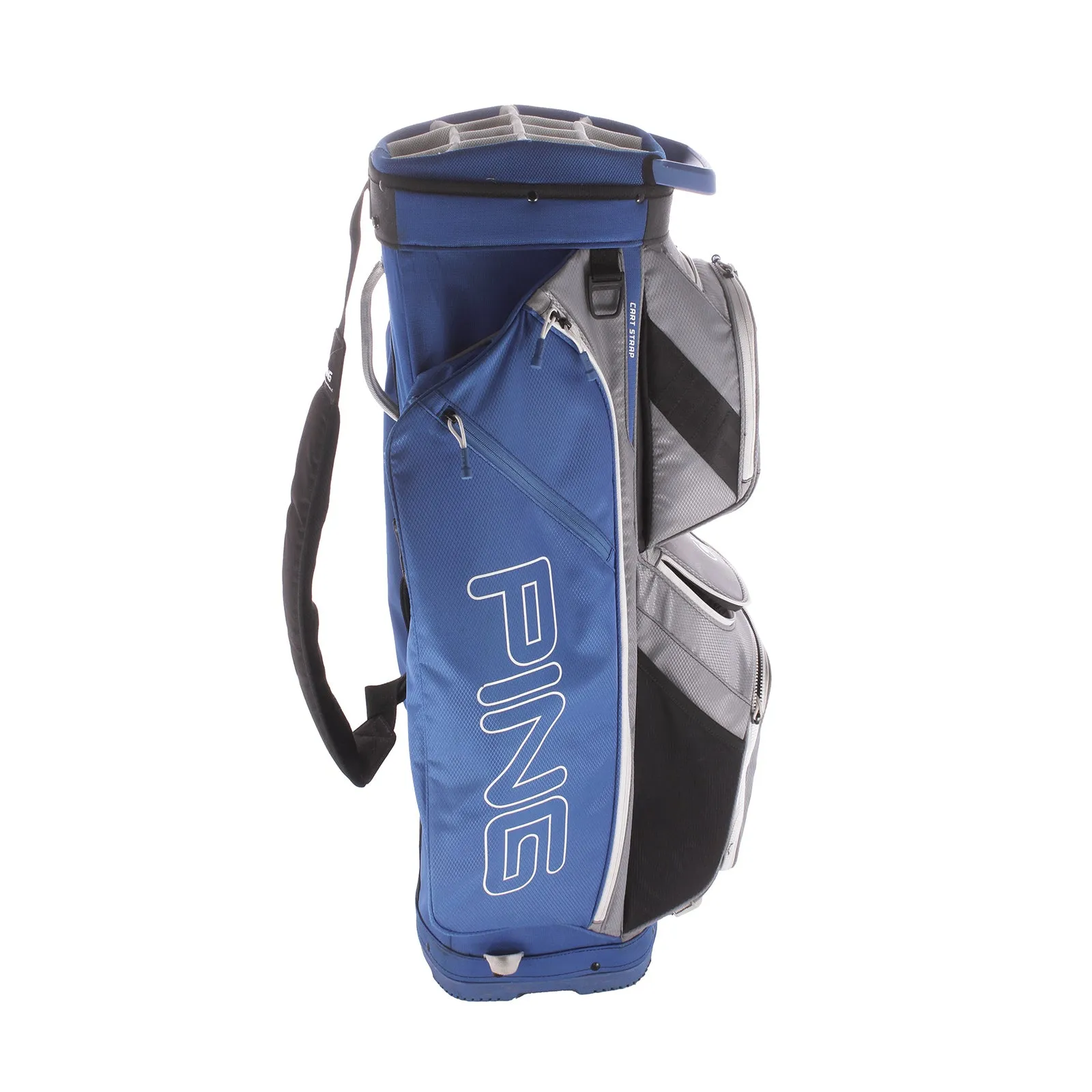 Ping Second Hand Traverse Cart Bag - Royal/Silver/White