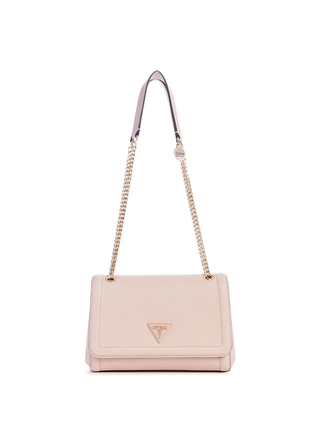 Pink Noelle Crossbody Flap Bag